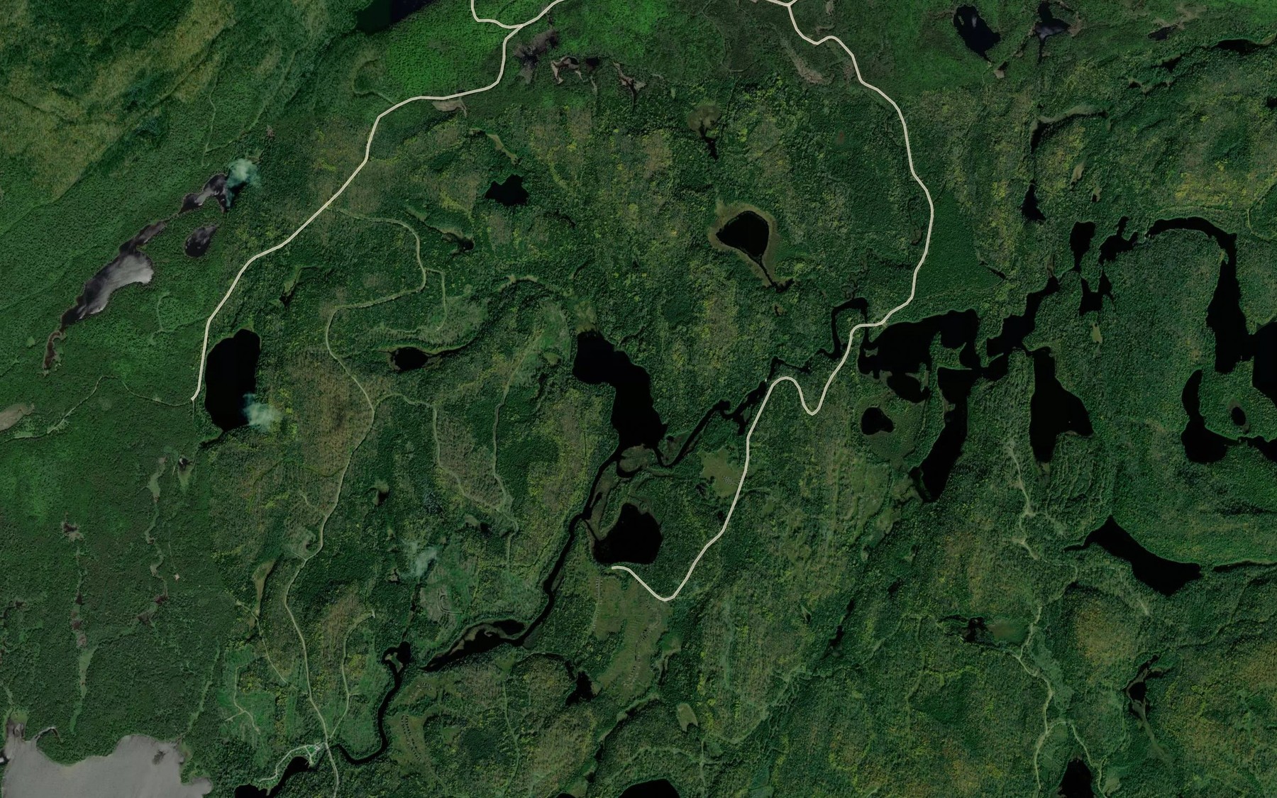 Satellite map of the Lac Courtois