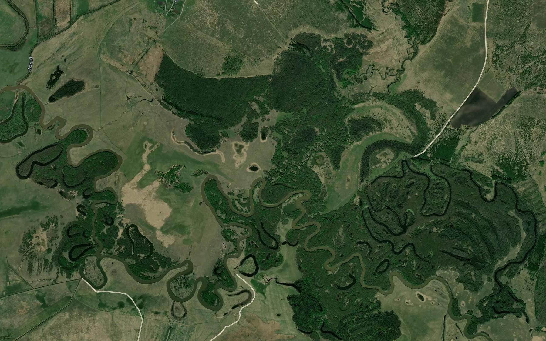 Satellite map of the Varzi