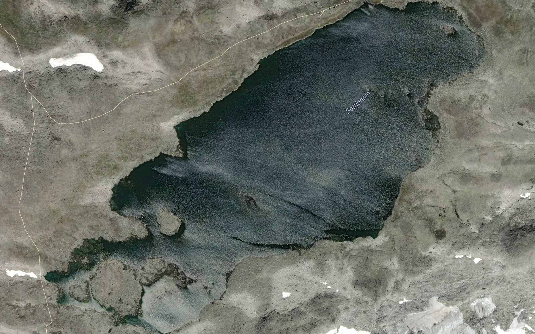 Satellite map of the Sottjonnin