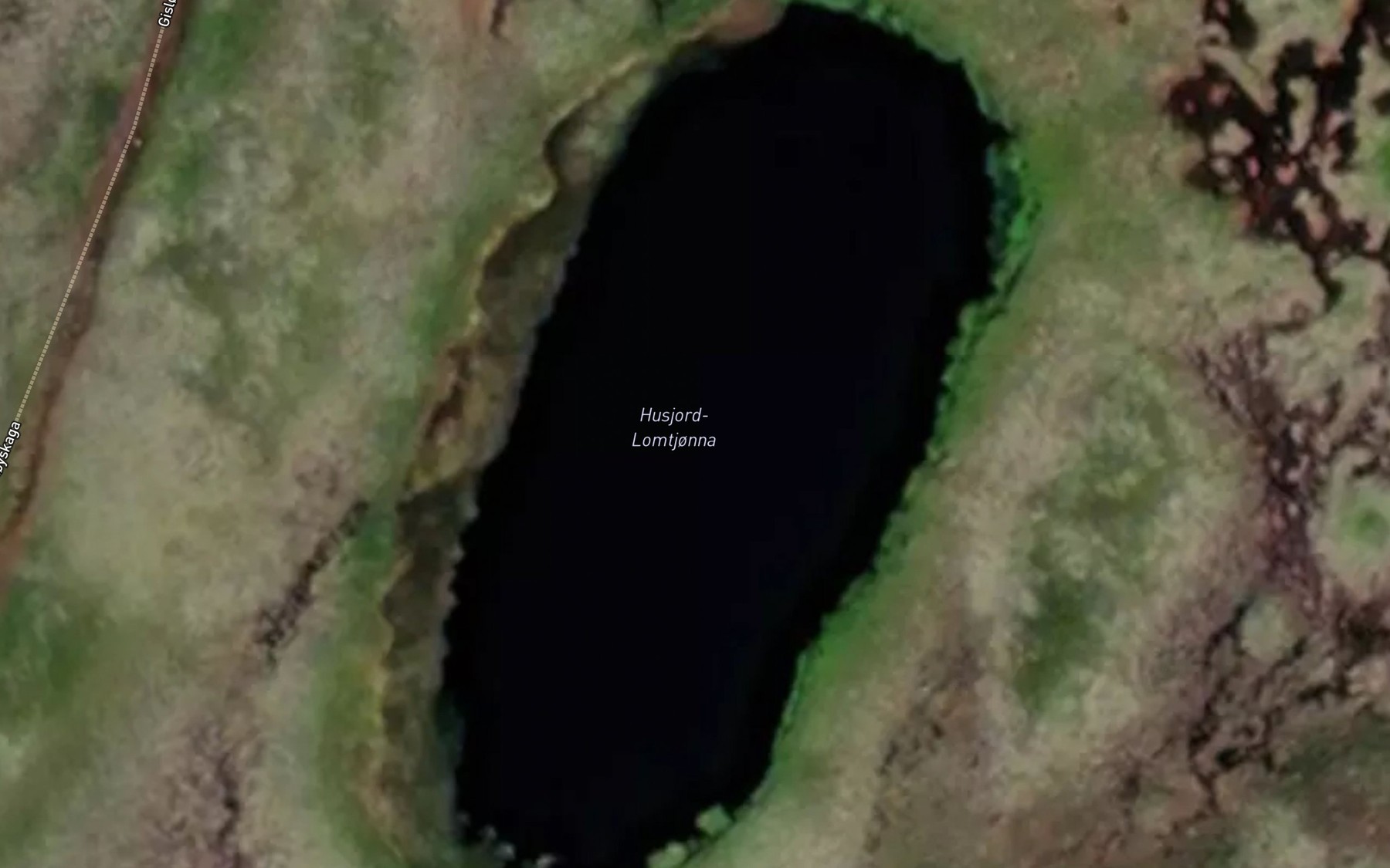 Satellite map of the Husjord-Lomtjonna