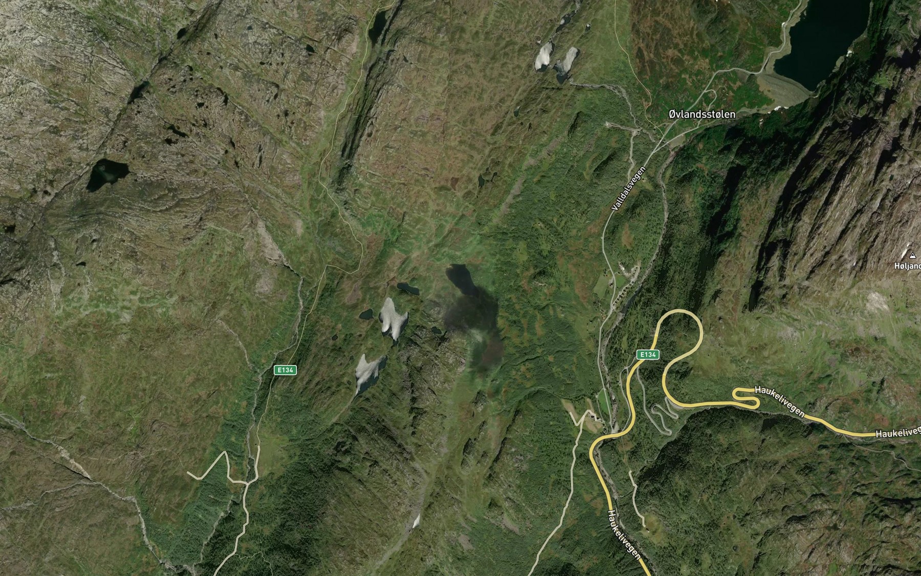 Satellite map of the Oksestoltjorna