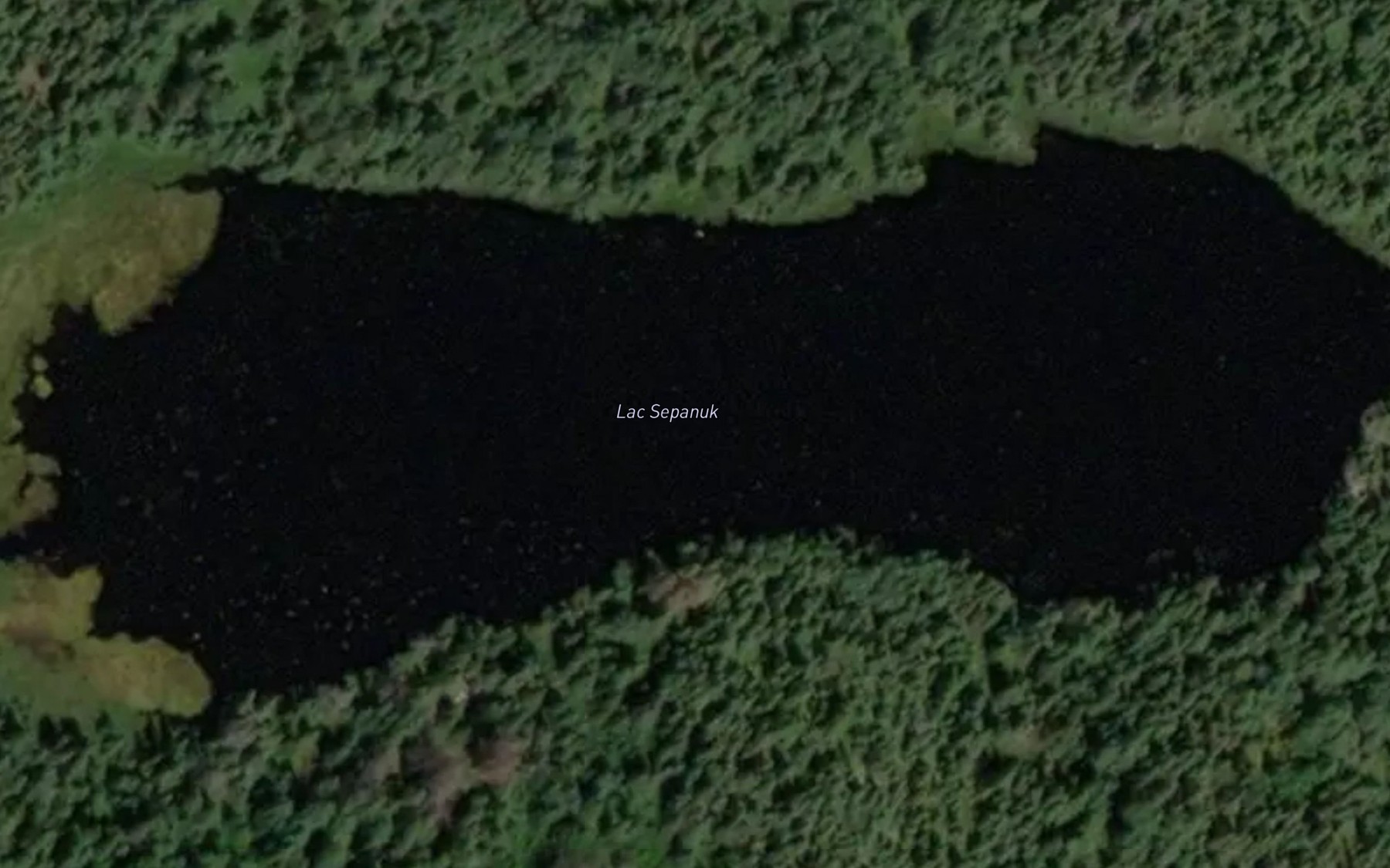 Satellite map of the Lac Sepanuk