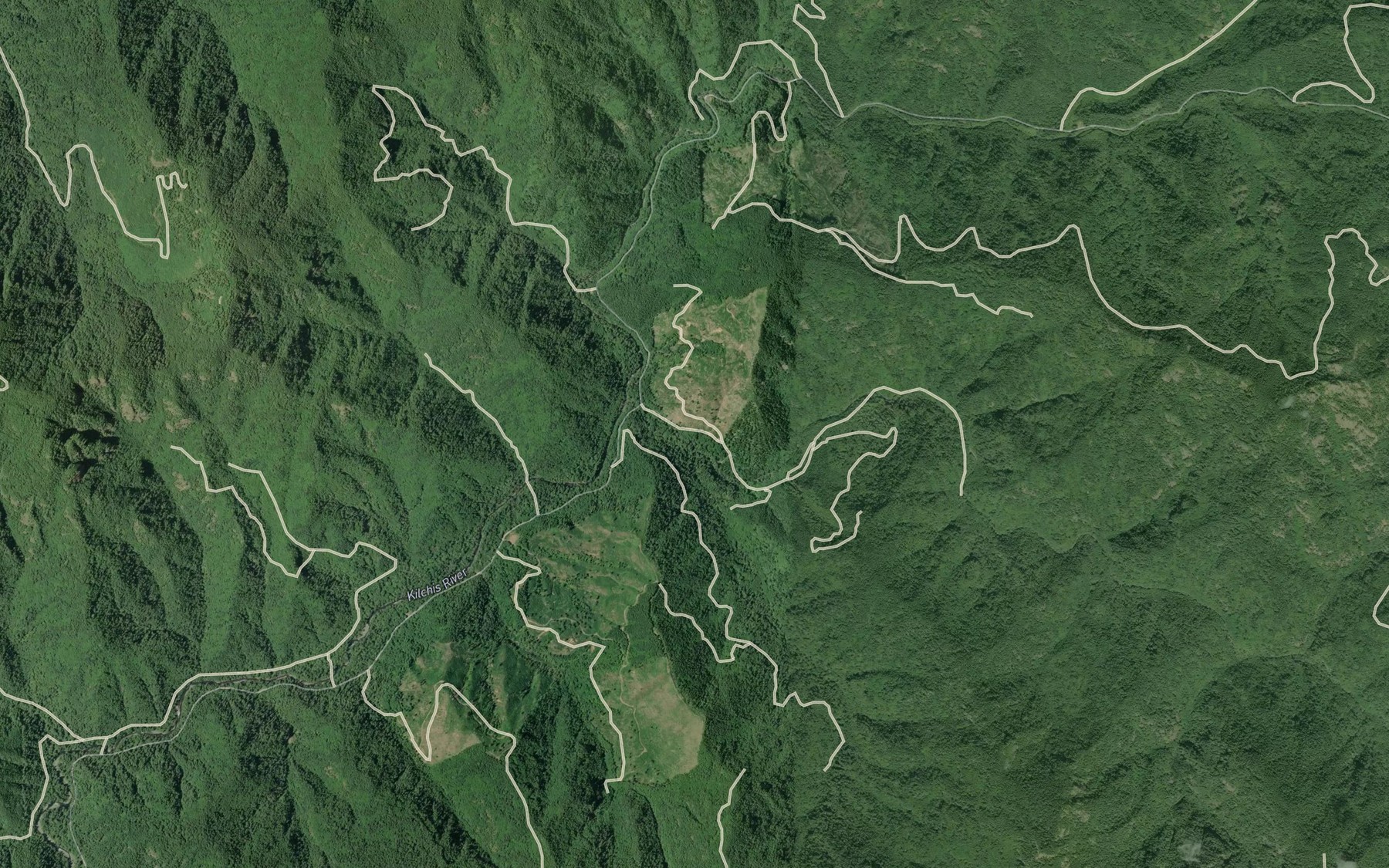 Satellite map of the Company Creek