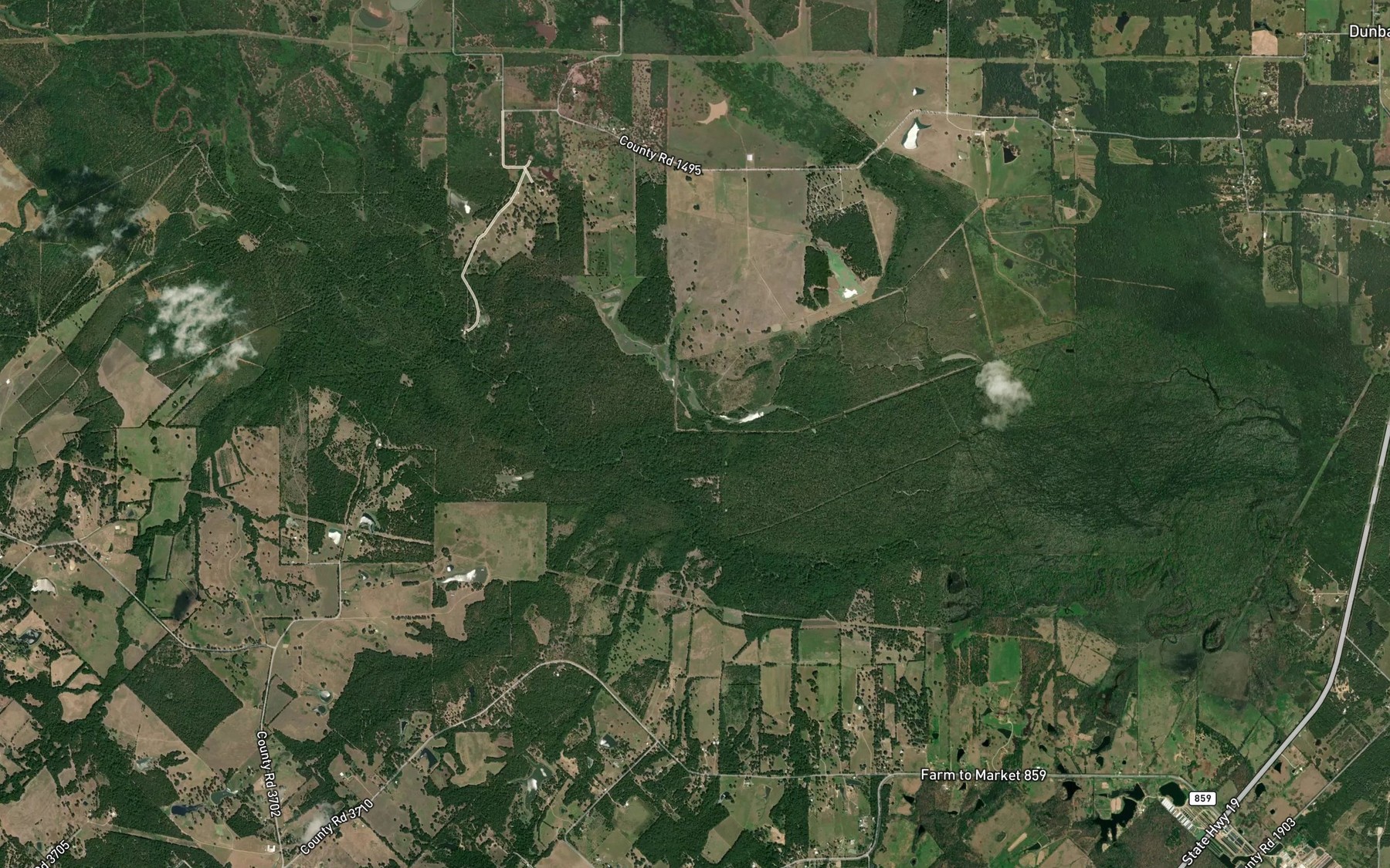 Satellite map of the Holcomb Slough