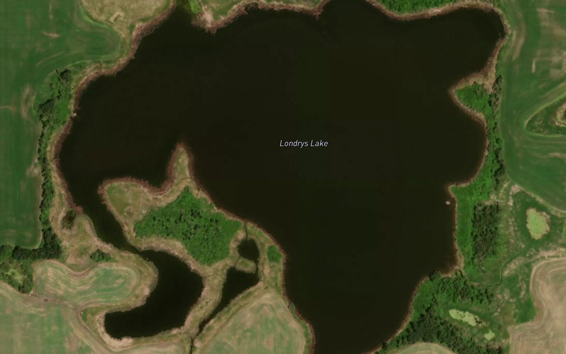 Satellite map of the Londrys Lake