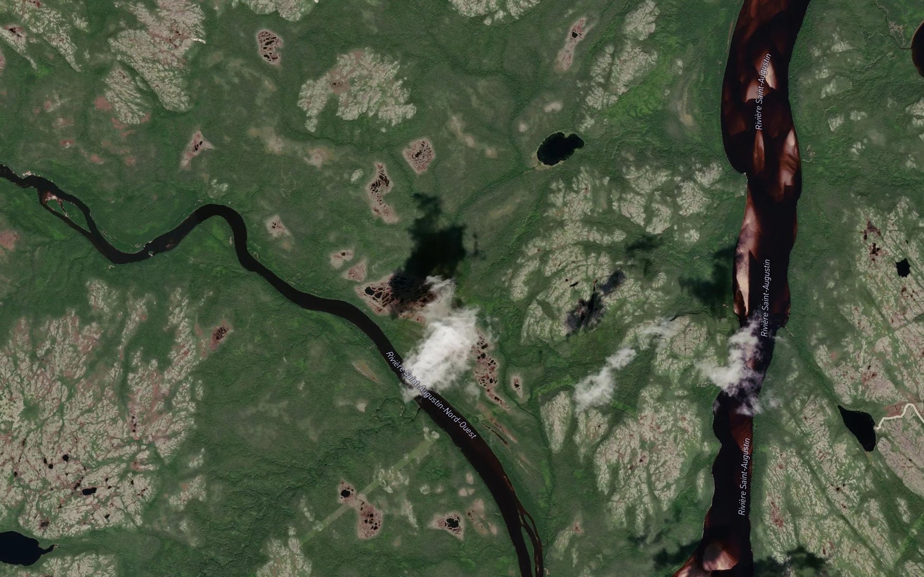 Satellite map of the Ruisseau Ruchalachani