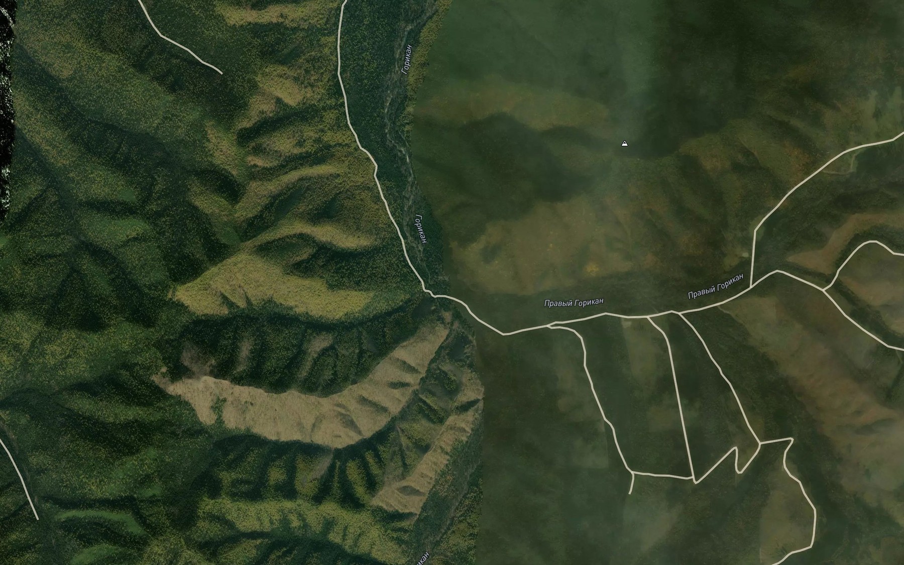 Satellite map of the Pravyy Gorikan