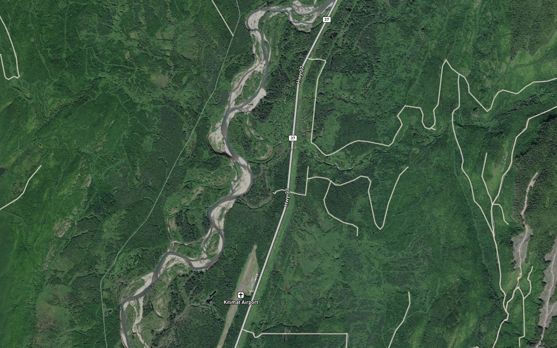 Satellite map of the Humphrys Creek