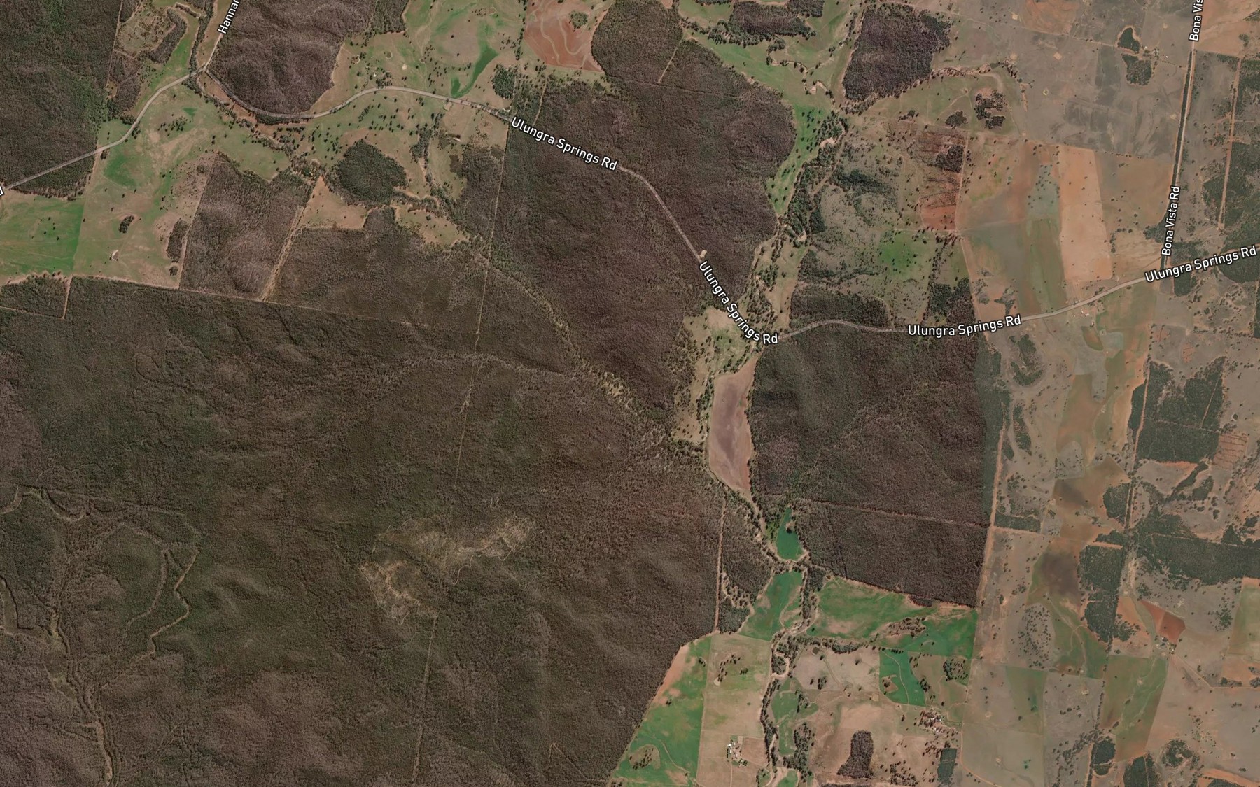 Satellite map of the Jones Creek