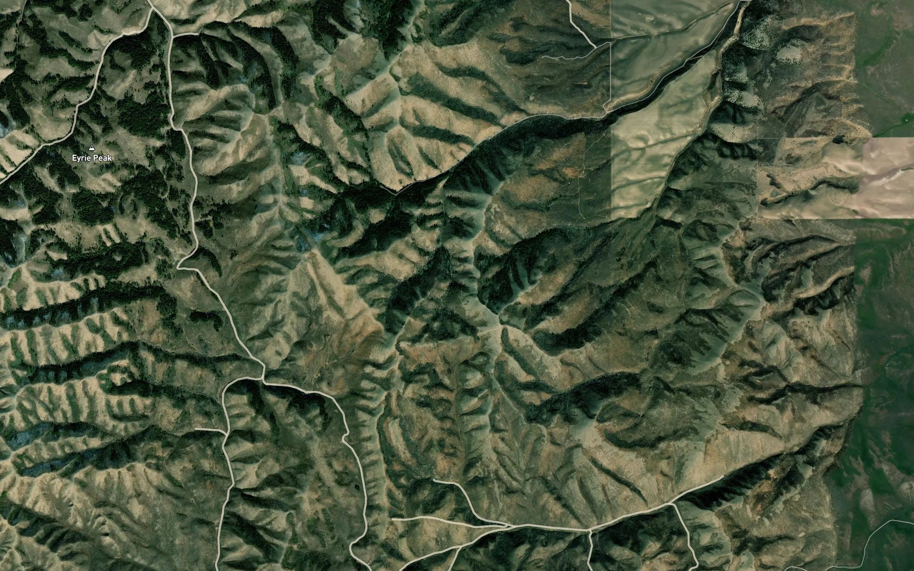 Satellite map of the Sager Spring
