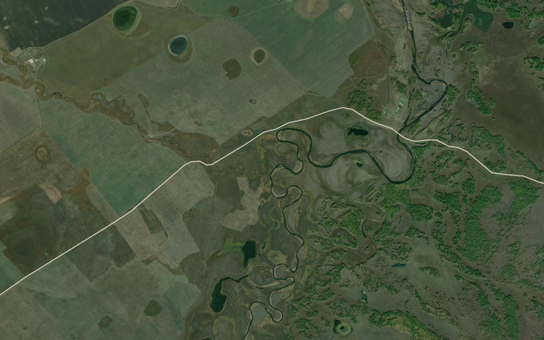 Satellite map of the Birkatsan