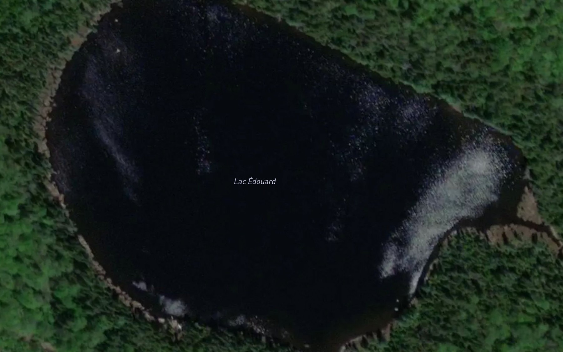 Satellite map of the Lac Edouard