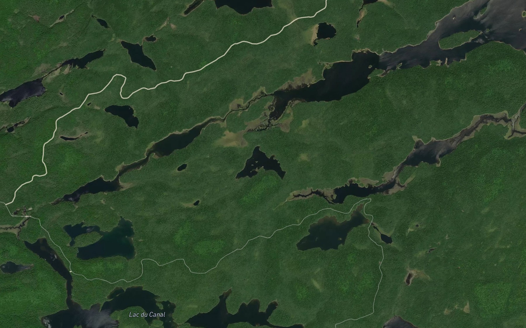 Satellite map of the Lac Marc
