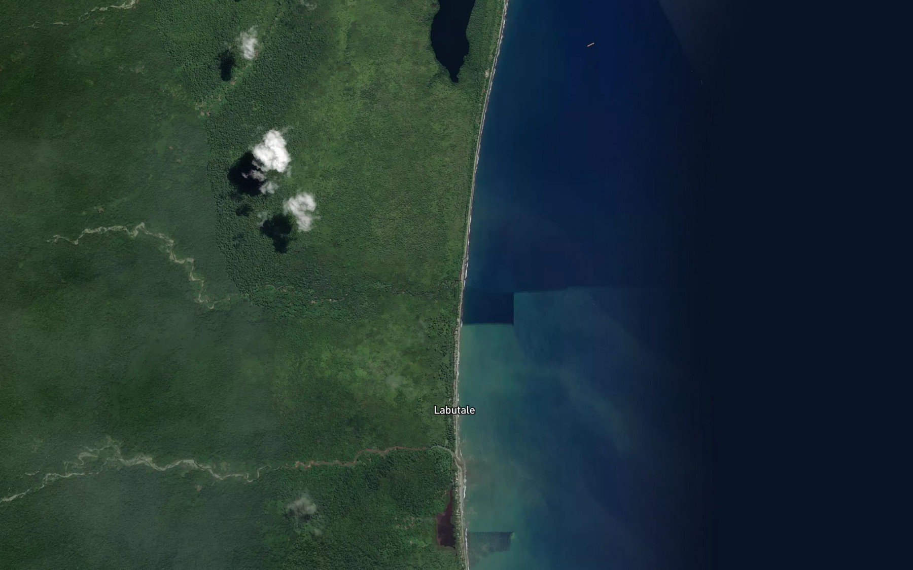 Satellite map of the Ingari Creek