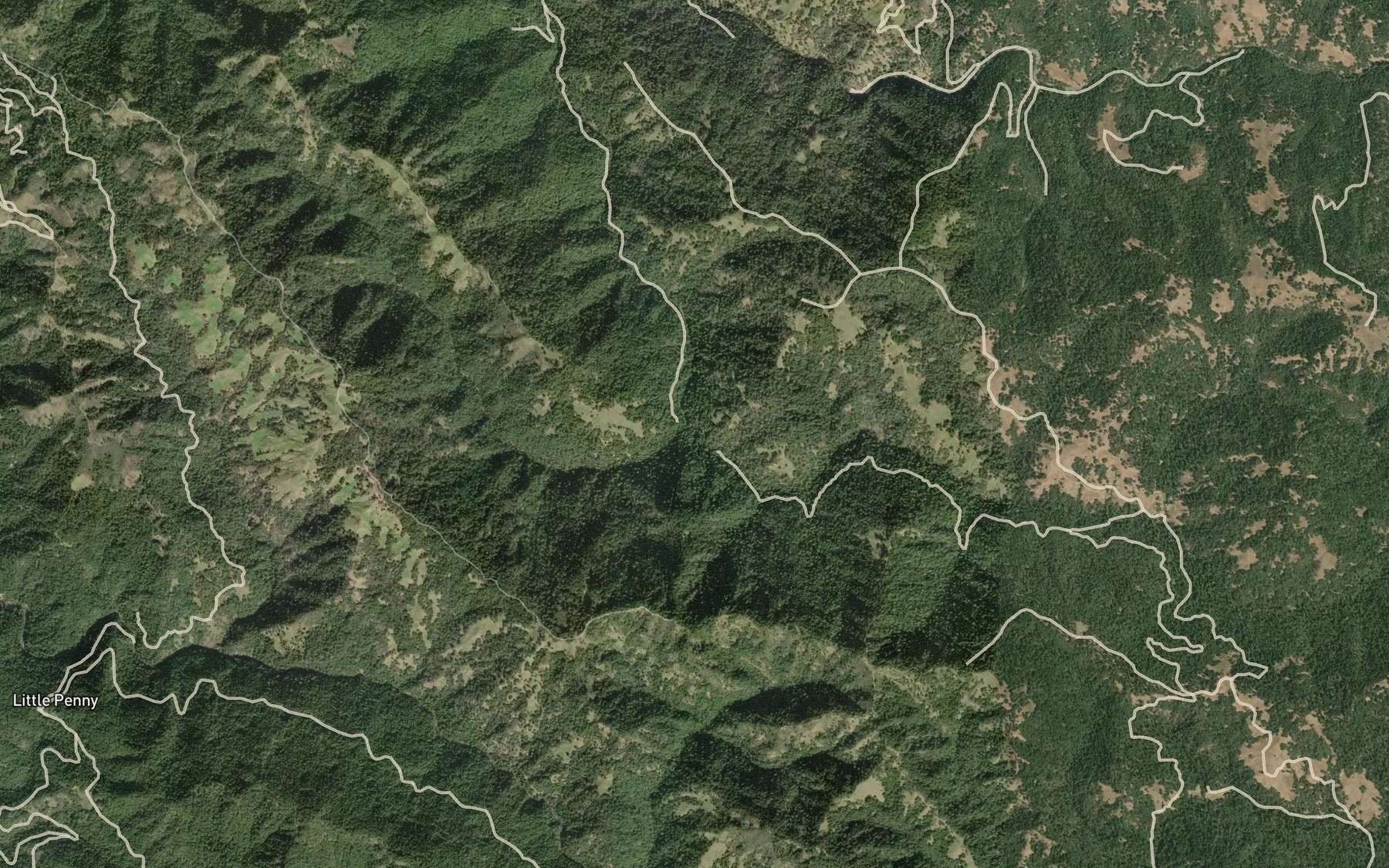 Satellite map of the German Creek
