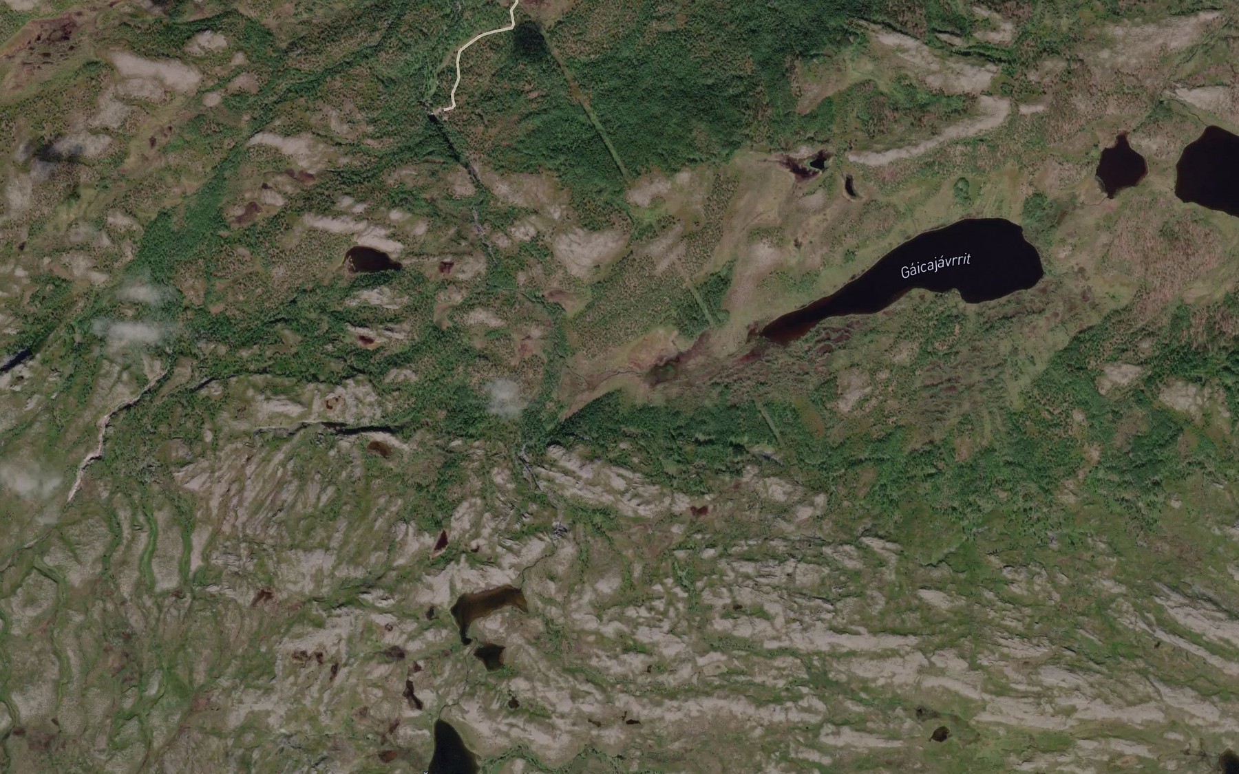 Satellite map of the Gaicajakka