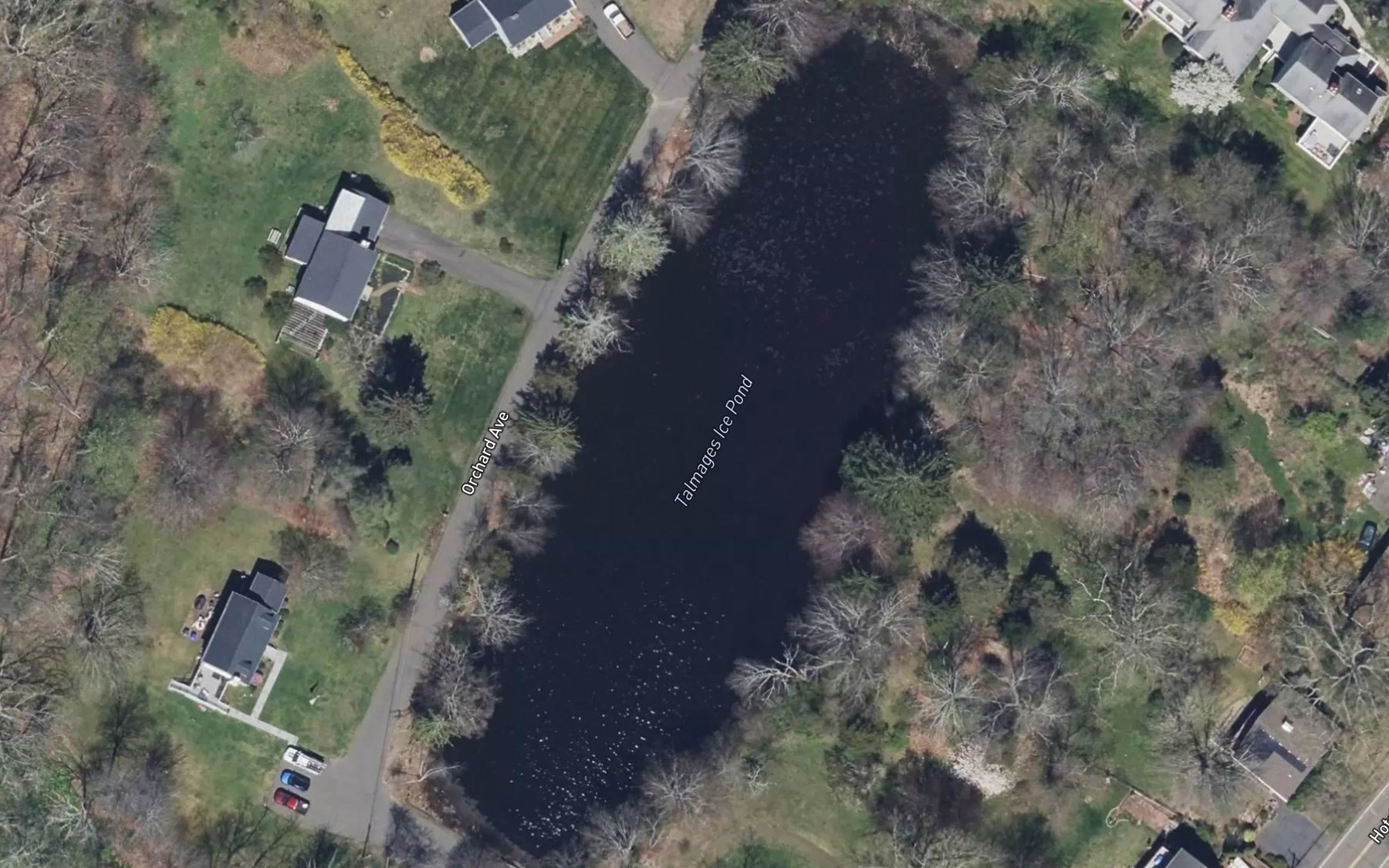 Satellite map of the Talmages Ice Pond