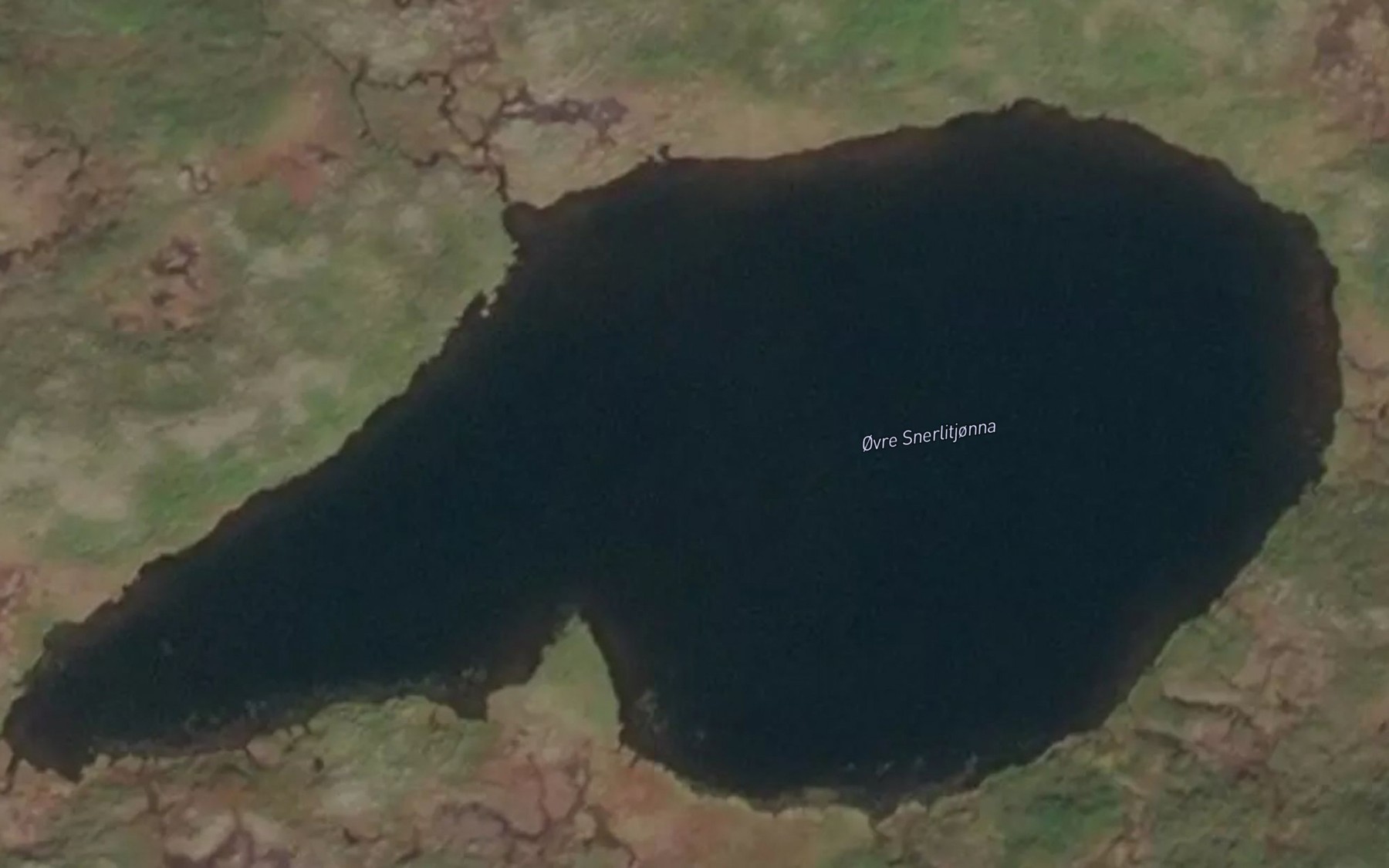 Satellite map of the Snerlitjornin