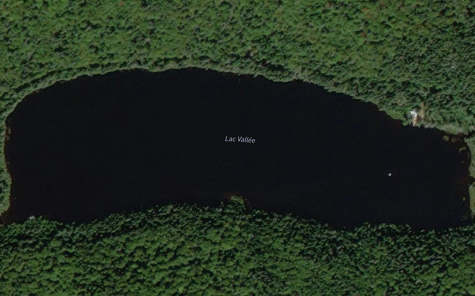 Satellite map of the Lac Vallee