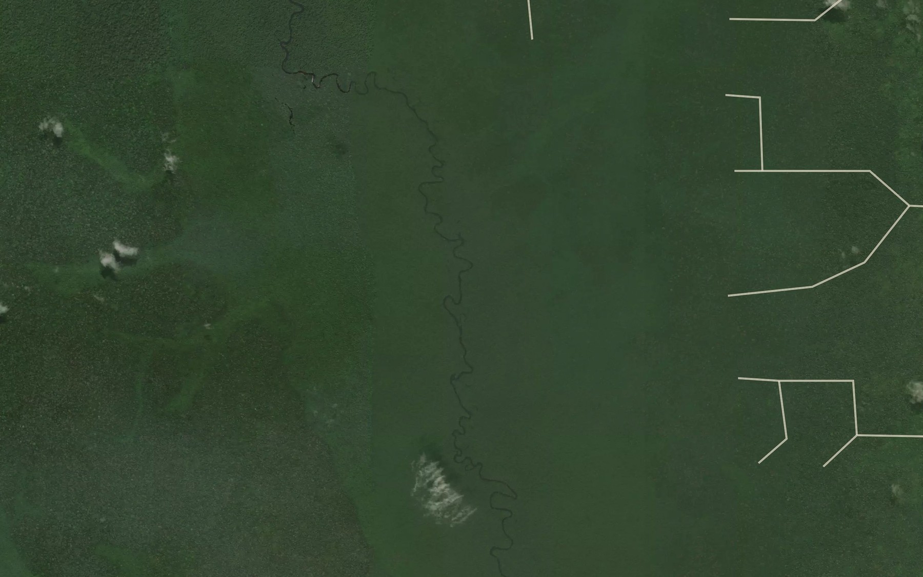 Satellite map of the Lombe