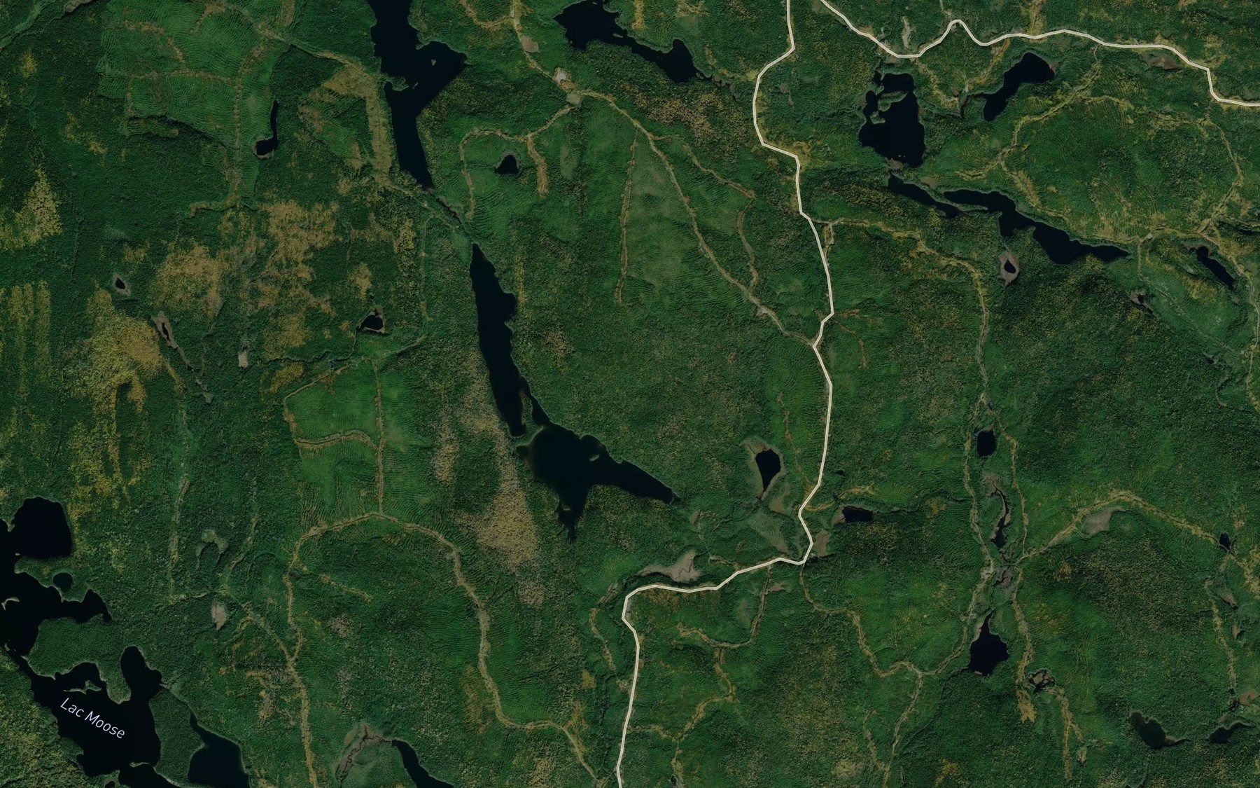 Satellite map of the Lac Perdu