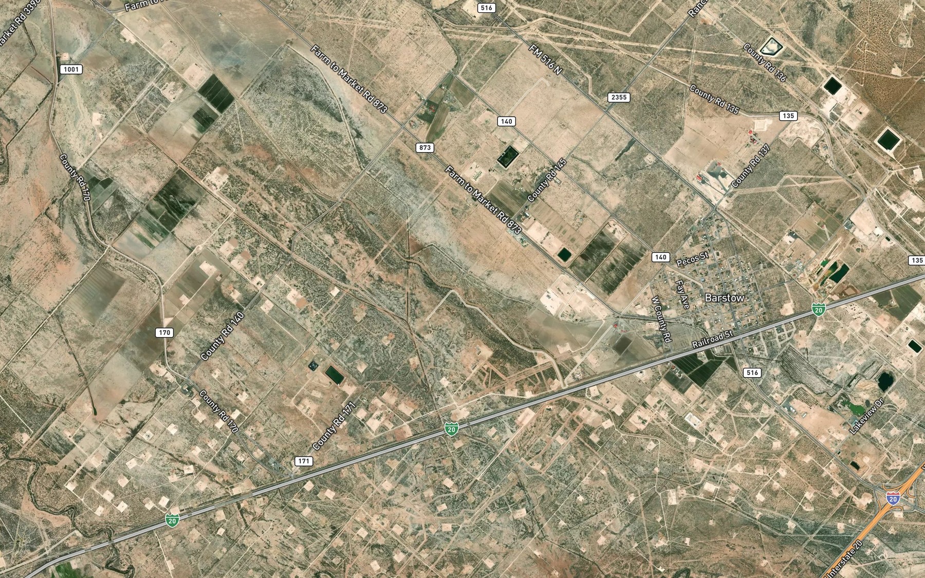 Satellite map of the Lateral Number Two
