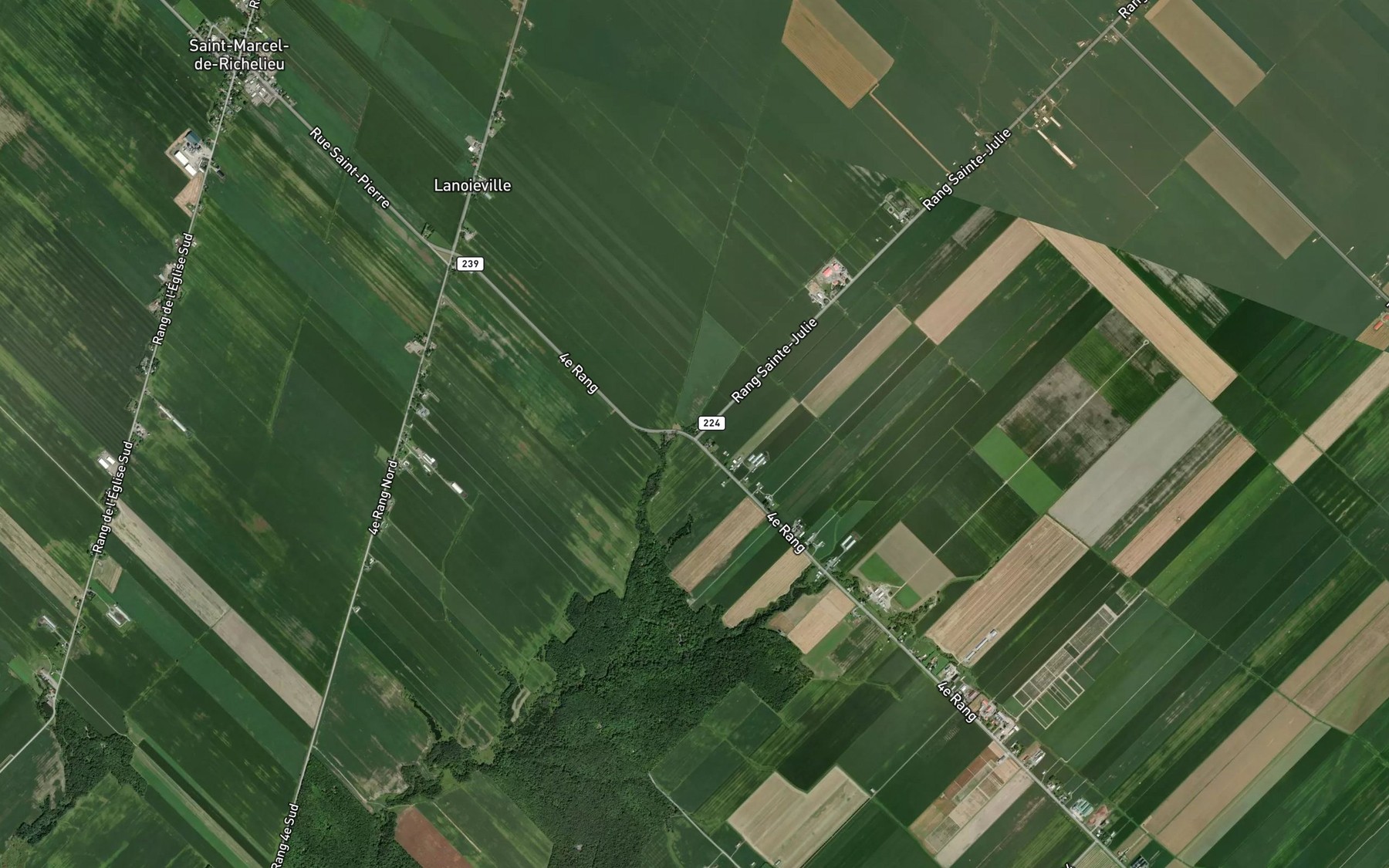 Satellite map of the Ruisseau Numero Trois