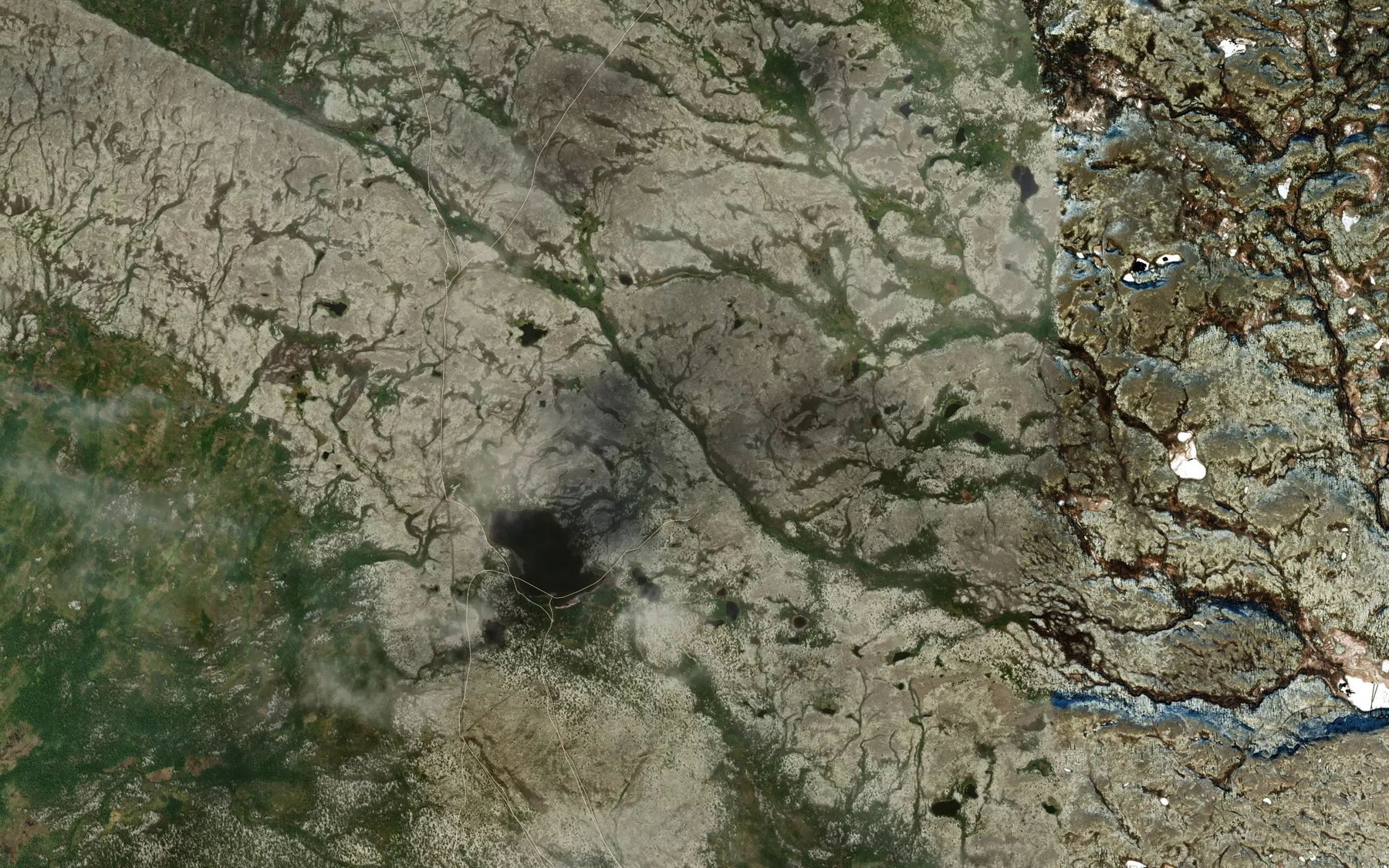 Satellite map of the Halvorsbekken
