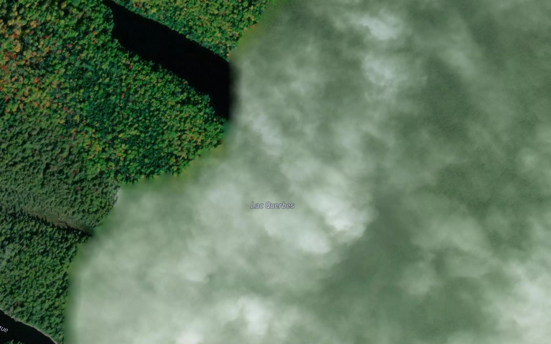 Satellite map of the Lac Querbes