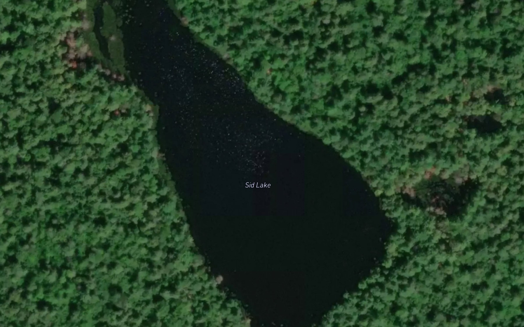 Satellite map of the Sid Lake