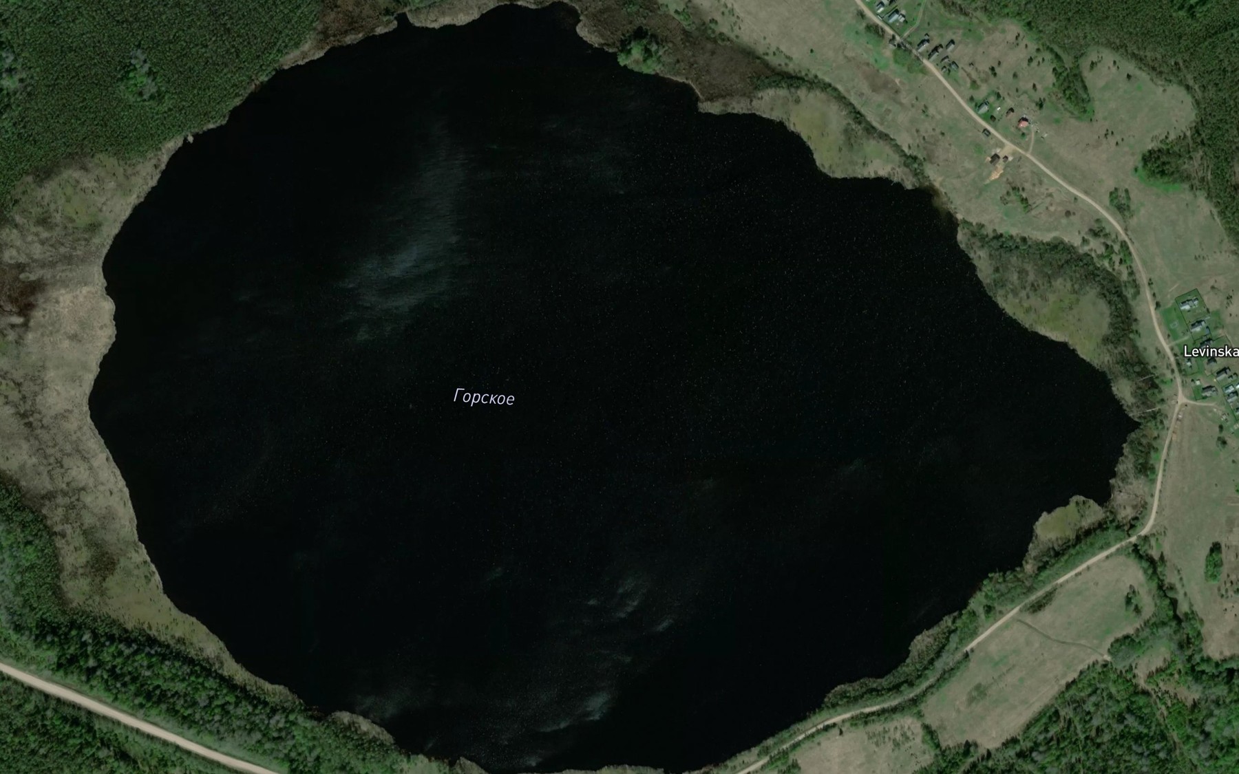 Satellite map of the Ozero Gorskoye