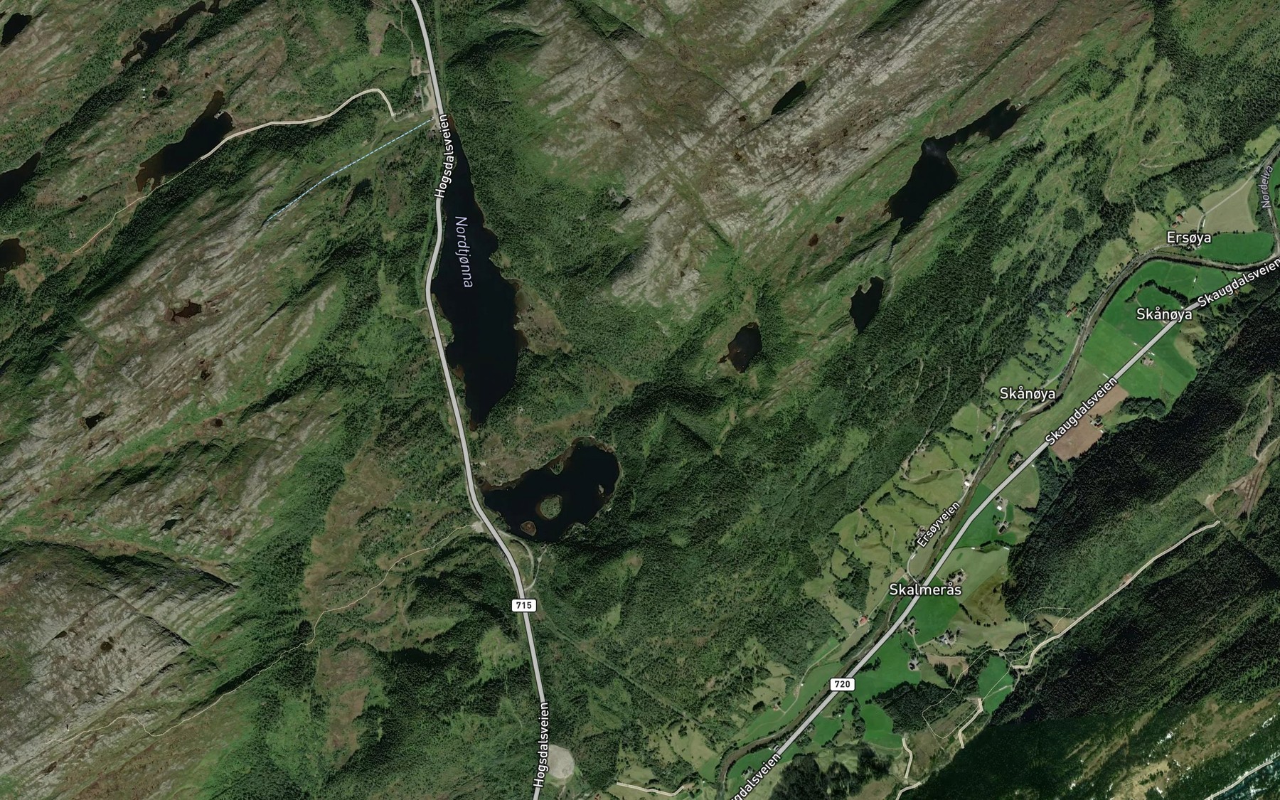 Satellite map of the Trolltjornbekken
