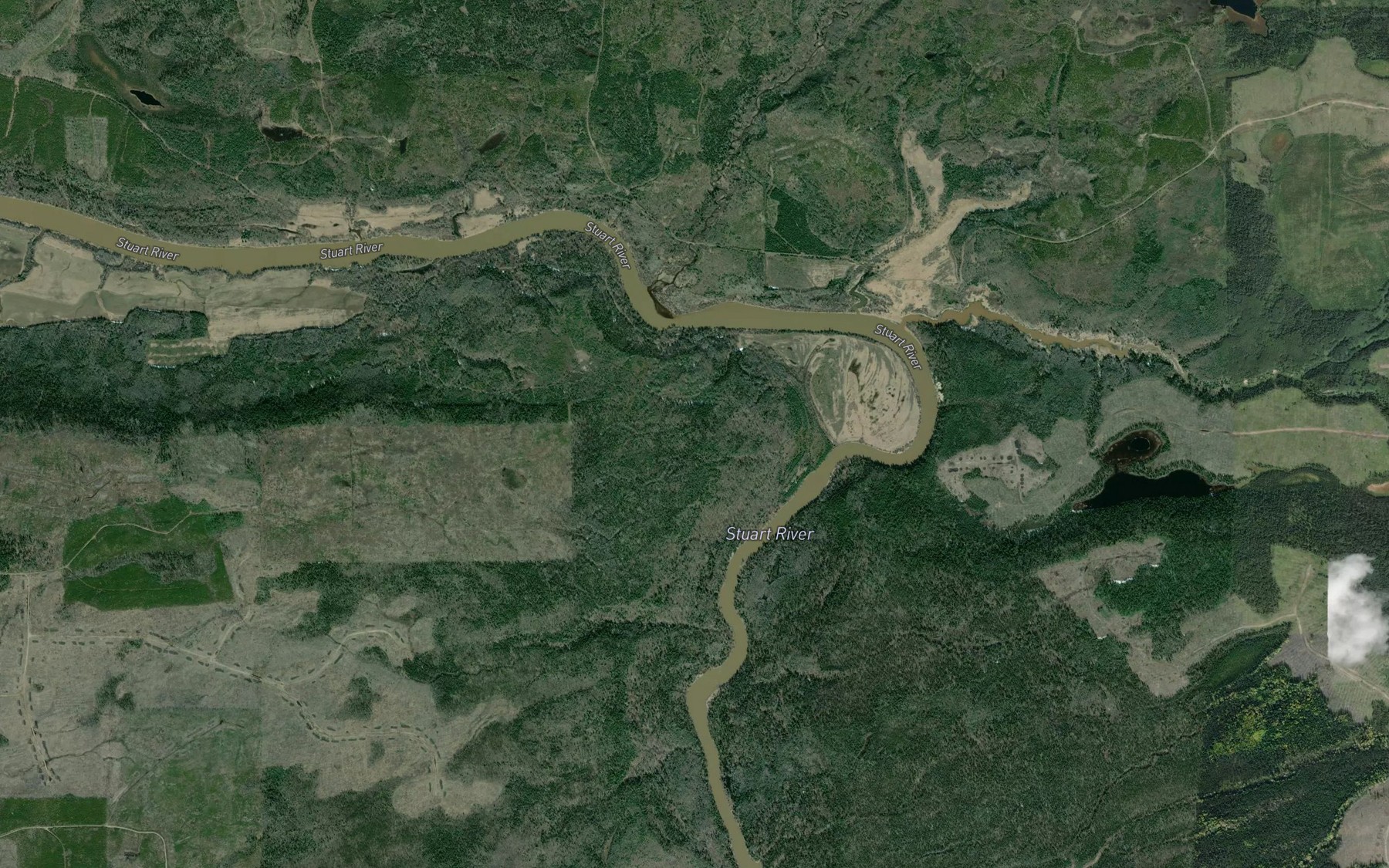 Satellite map of the Chinohchey Creek