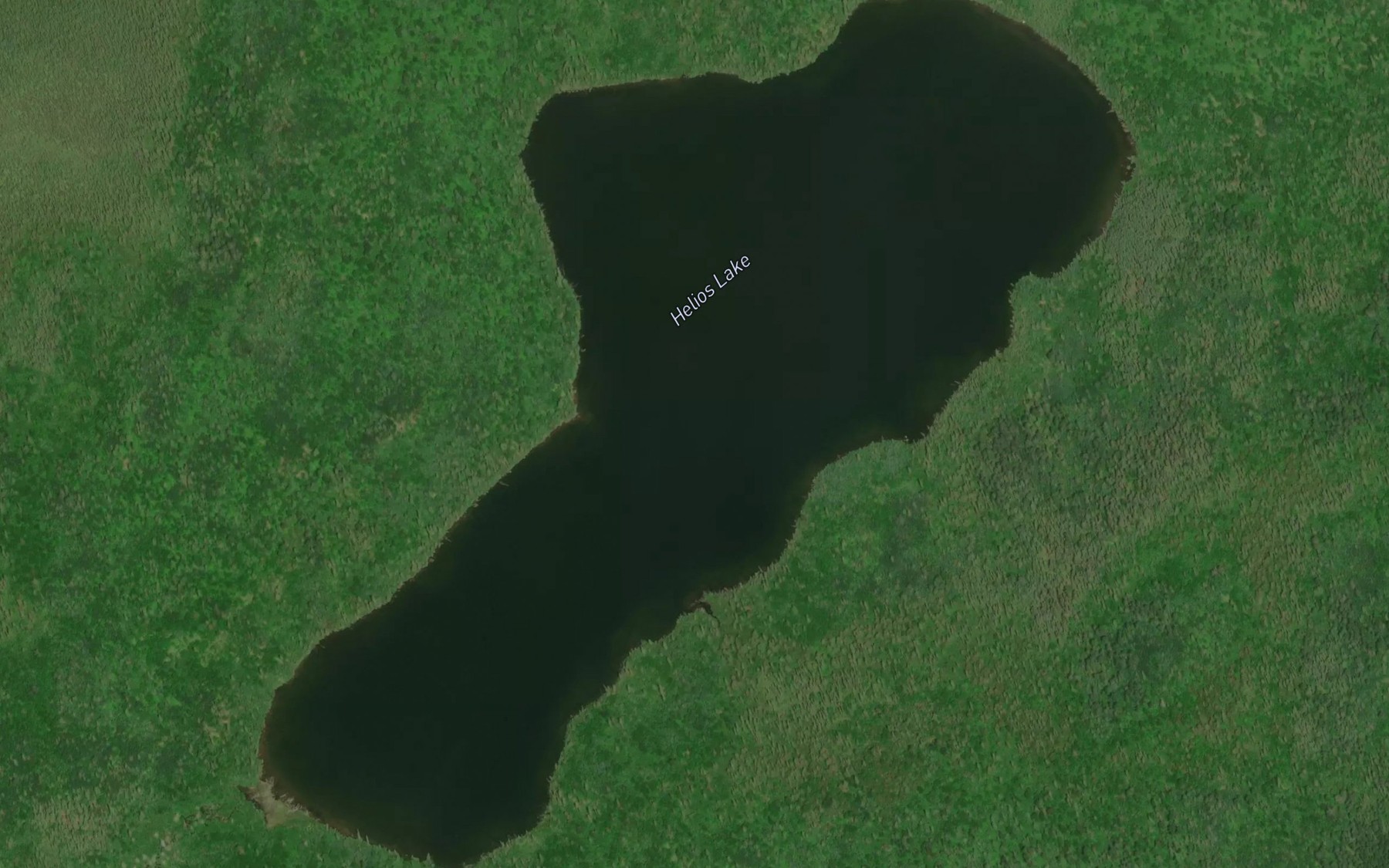 Satellite map of the Helios Lake