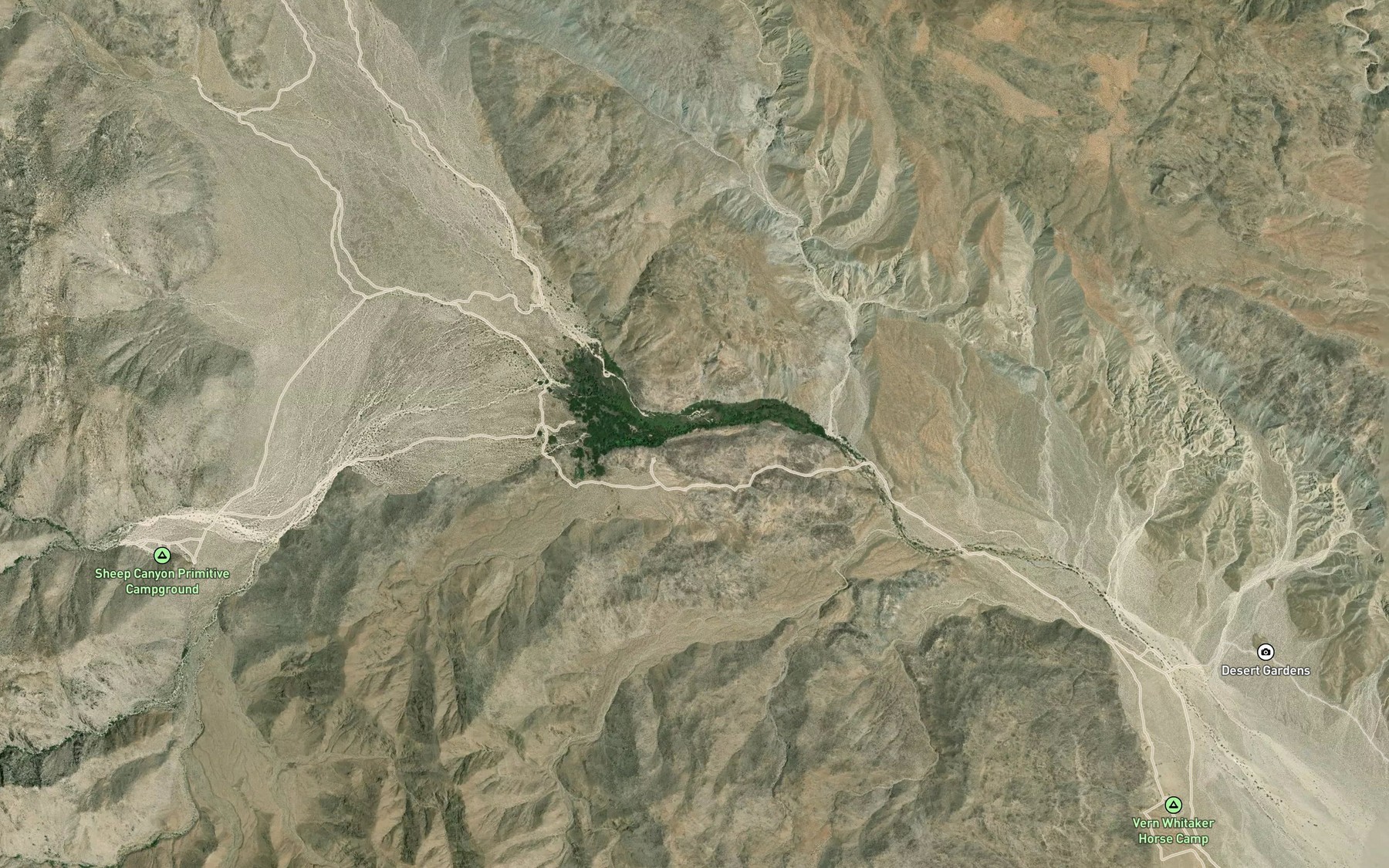 Satellite map of the Indian Creek