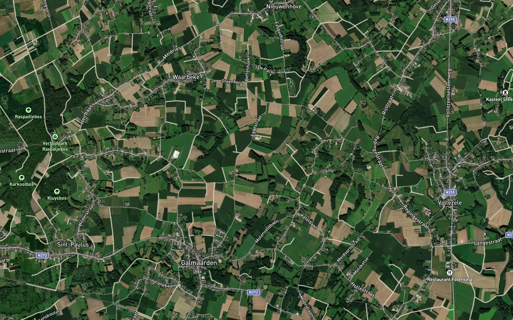 Satellite map of the Bosbroekbeek
