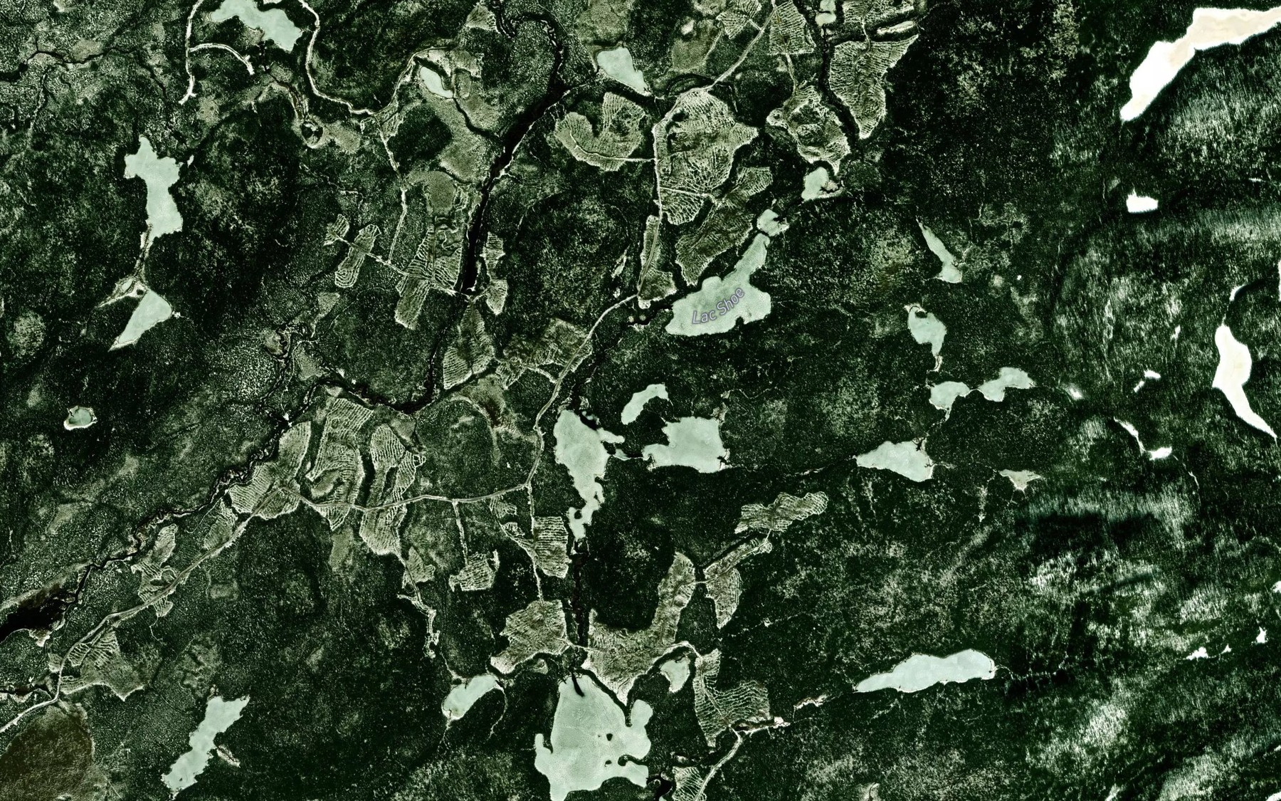 Satellite map of the Lac du Cobra