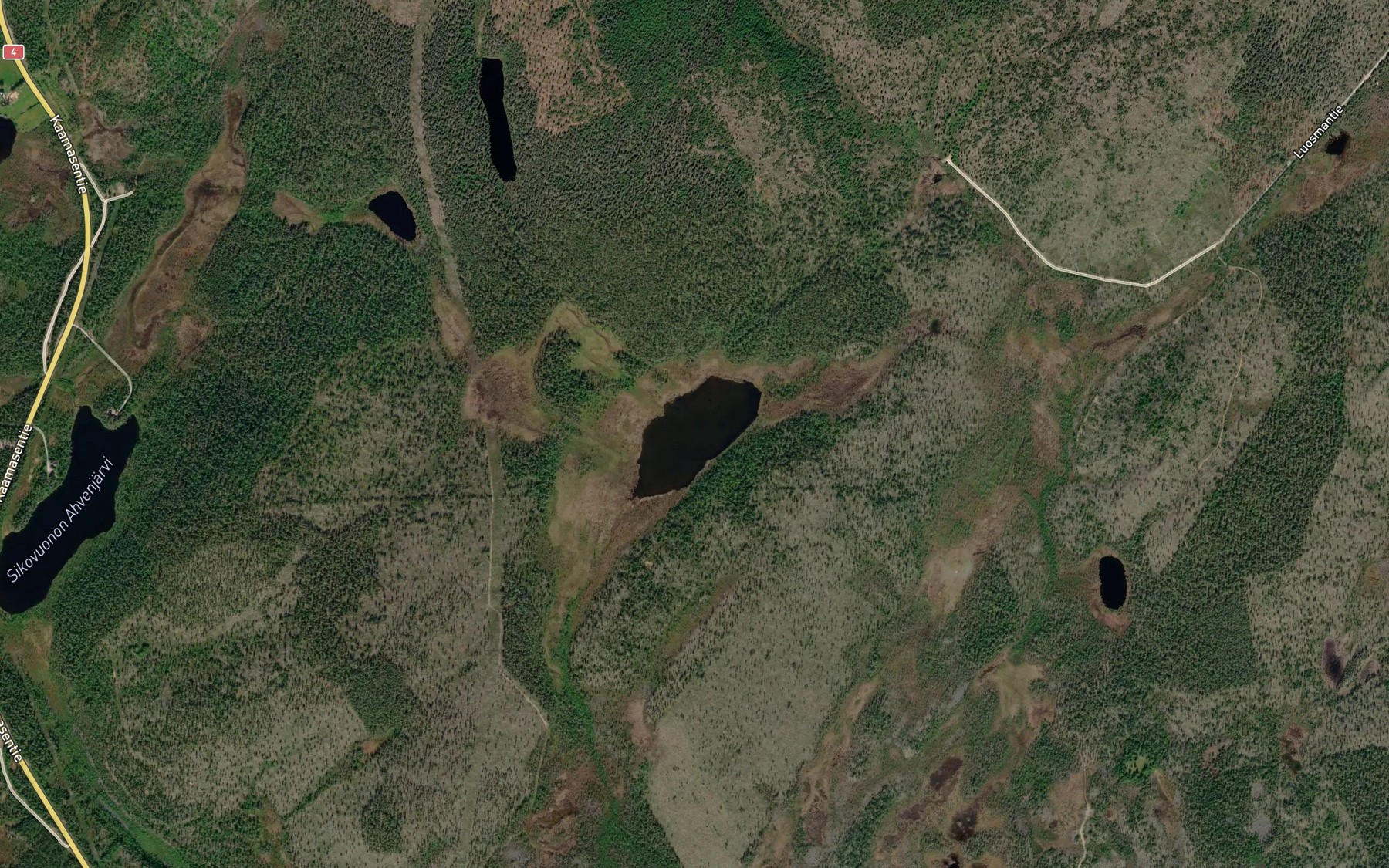 Satellite map of the Koutavaaranjarvi