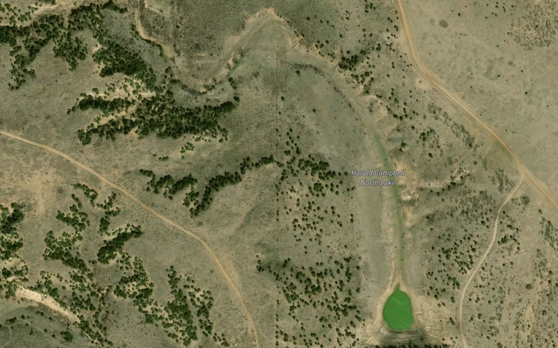 Satellite map of the Harold Campbell North Lake