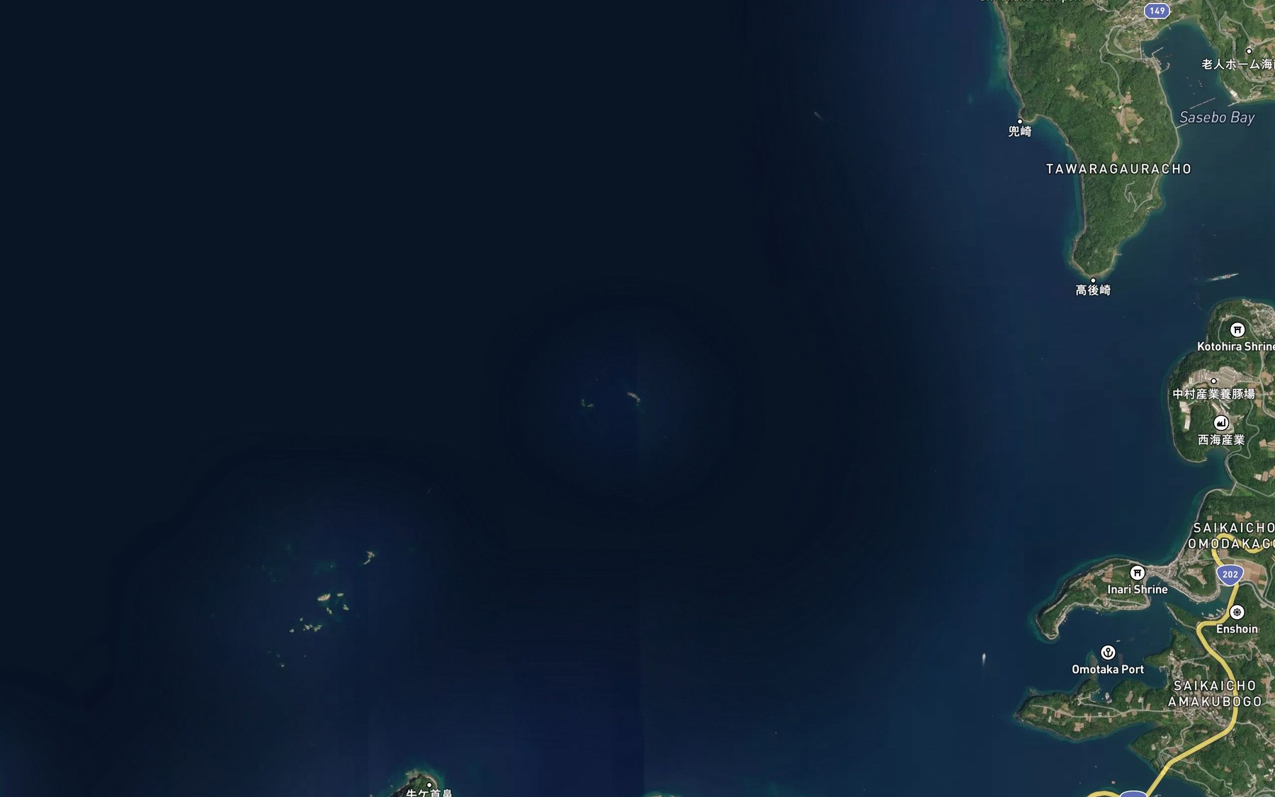 Satellite map of the Shira Se