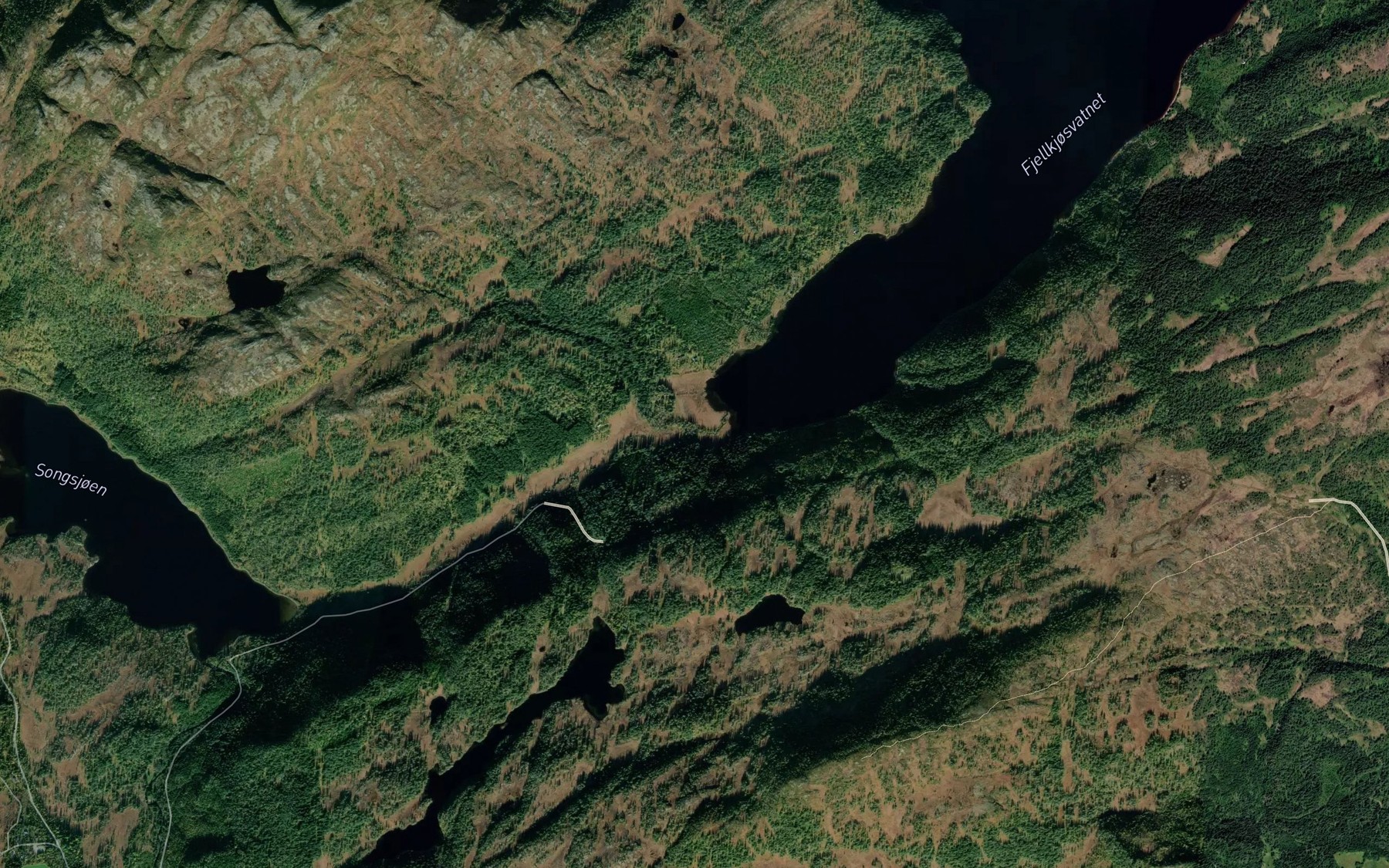 Satellite map of the Bjorkoybekken