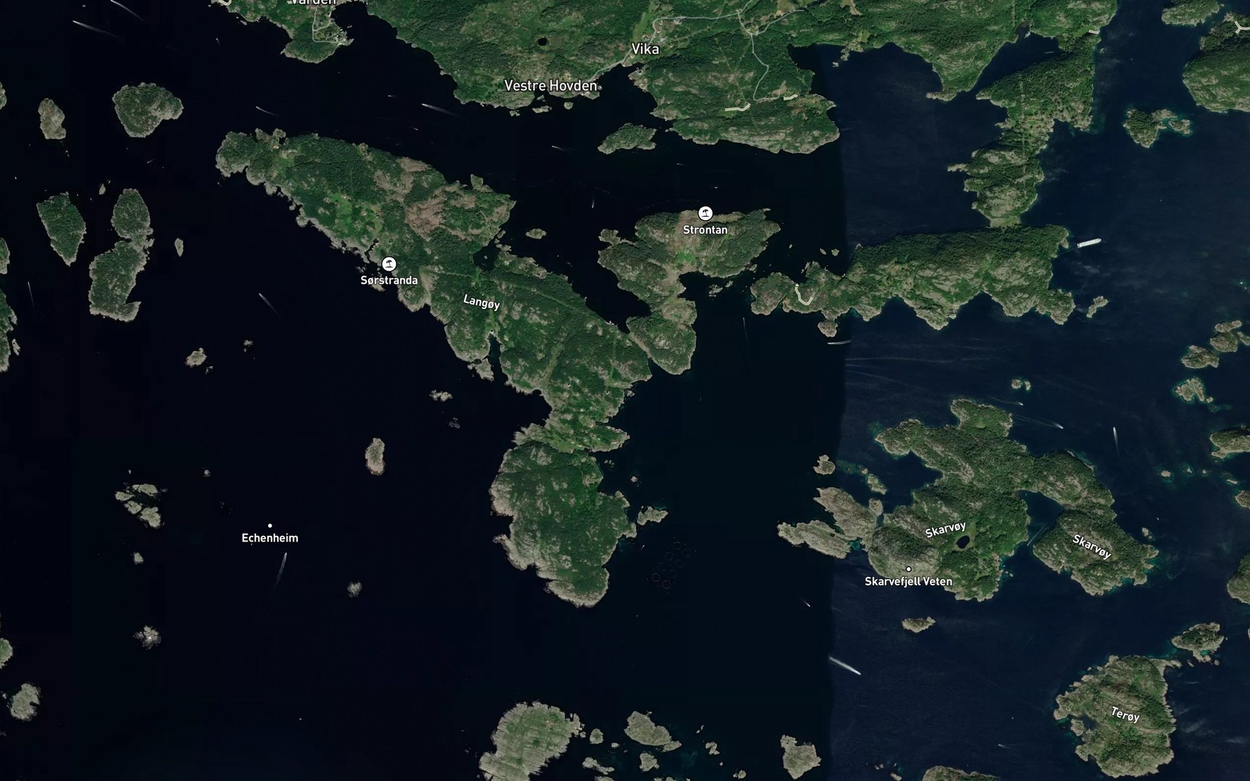 Satellite map of the Holet