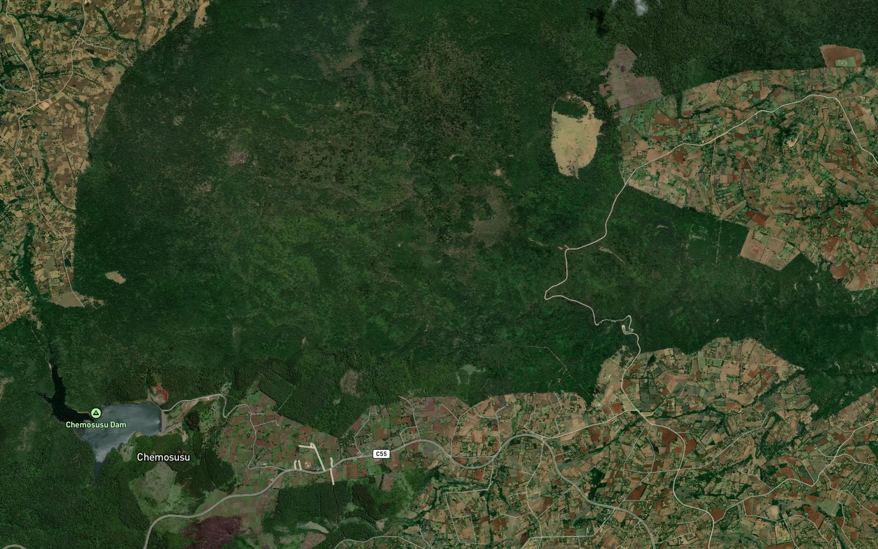 Satellite map of the Kapiakwa
