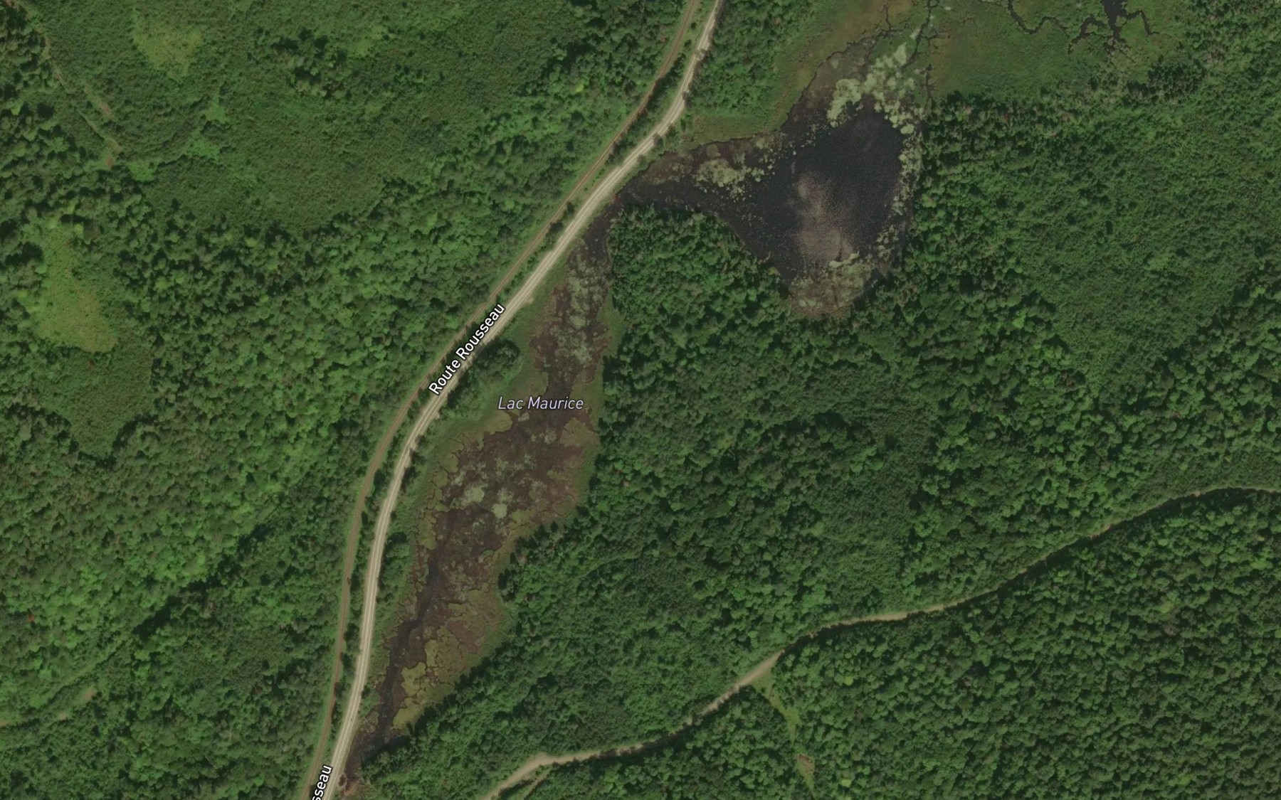 Satellite map of the Lac Maurice