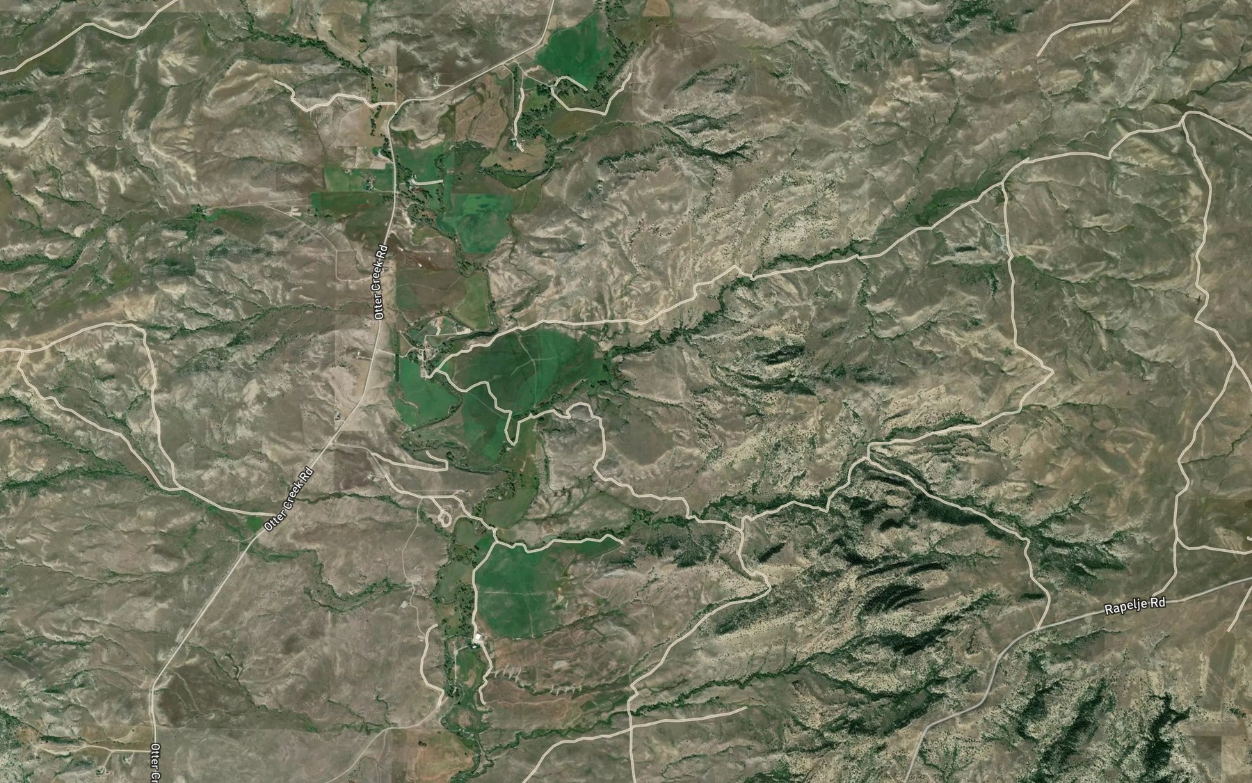 Satellite map of the Auwater Ditch