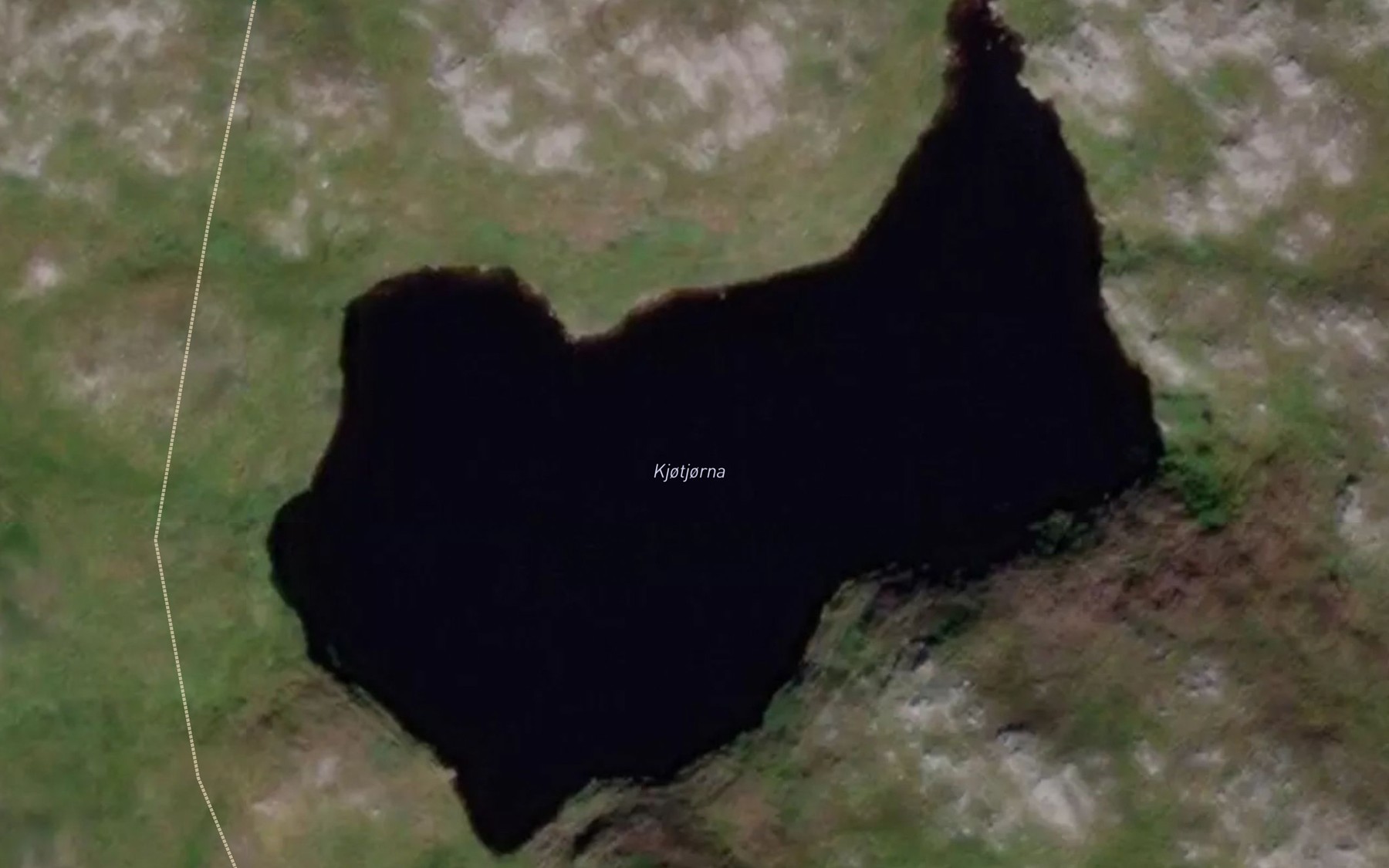 Satellite map of the Kjotjorna