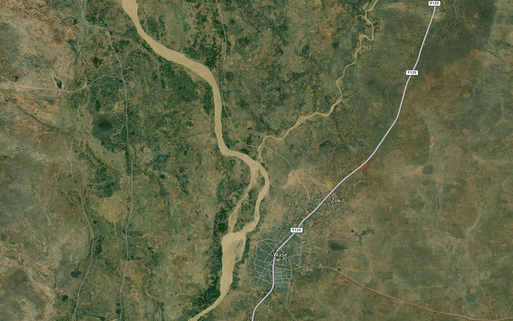 Satellite map of the Jekel
