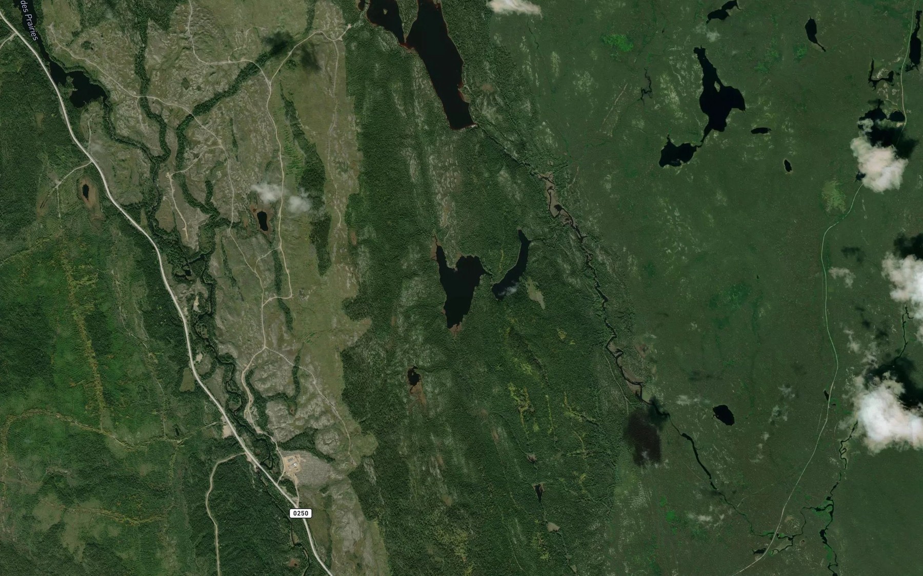 Satellite map of the Lac Mitaine