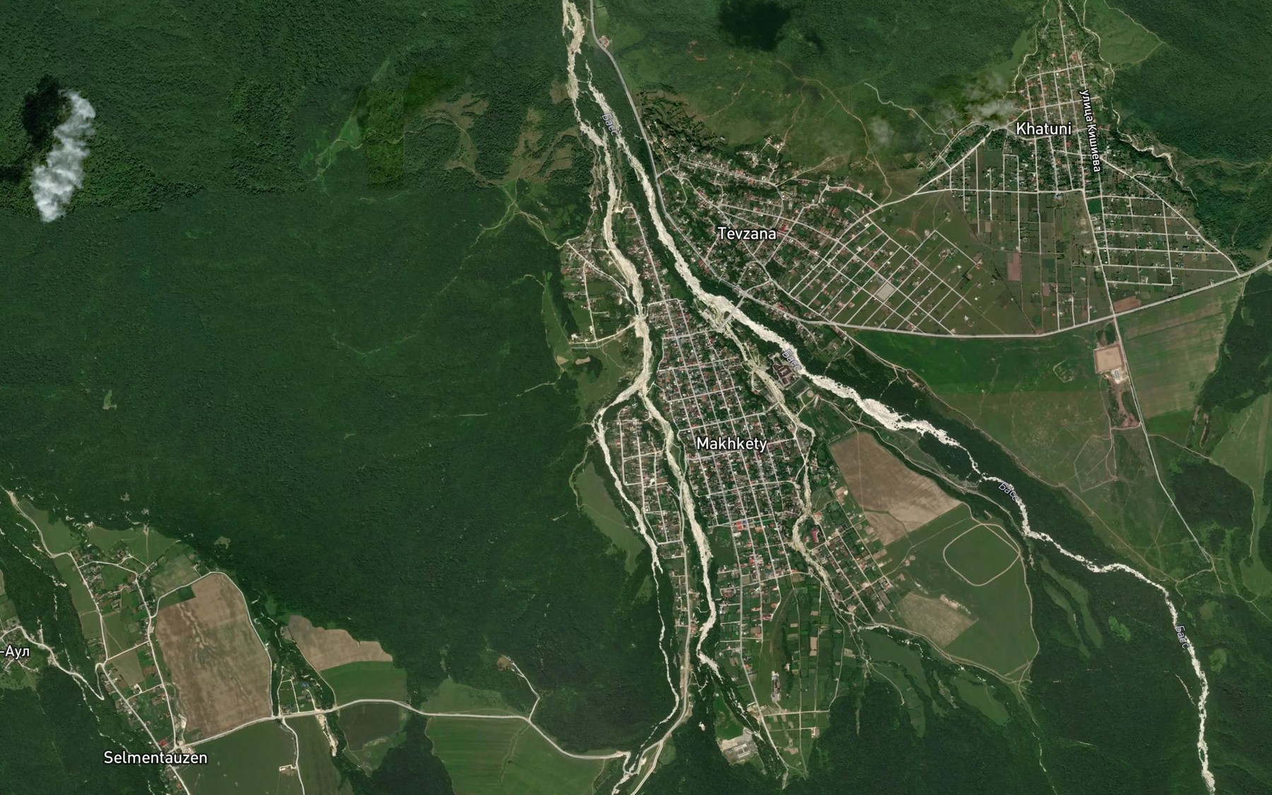 Satellite map of the Alakskaya