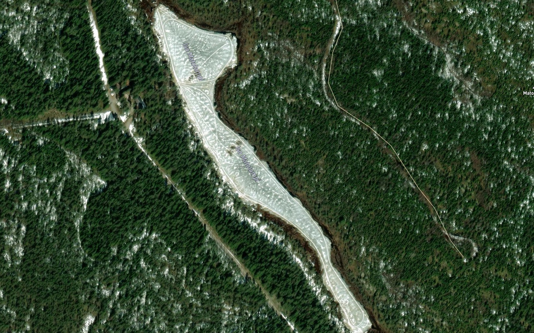 Satellite map of the Iso Matolampi